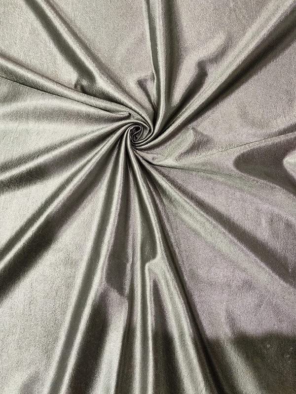 Exporthub 4 Pieces Polyester Plain Eyelet Door Curtain Set (Grey, 7ft)