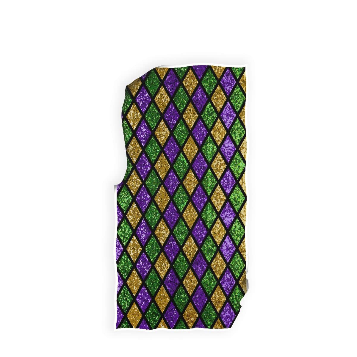 Happy Mardi Gras Hand Bath Towel Gold Purple Green Buffalo Plaid Kitchen Bathroom Faucet Towel Mask Beads Confetti Masquerade Pa