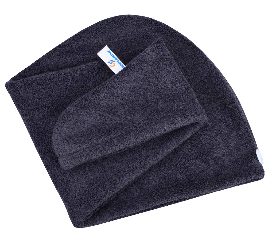 HOPESHINE Hair Drying Towel Twist Soft Shower Microfiber Towels for Curly Girls Hair Turban Wrap Fast Drying Ultra Absorbent Cap