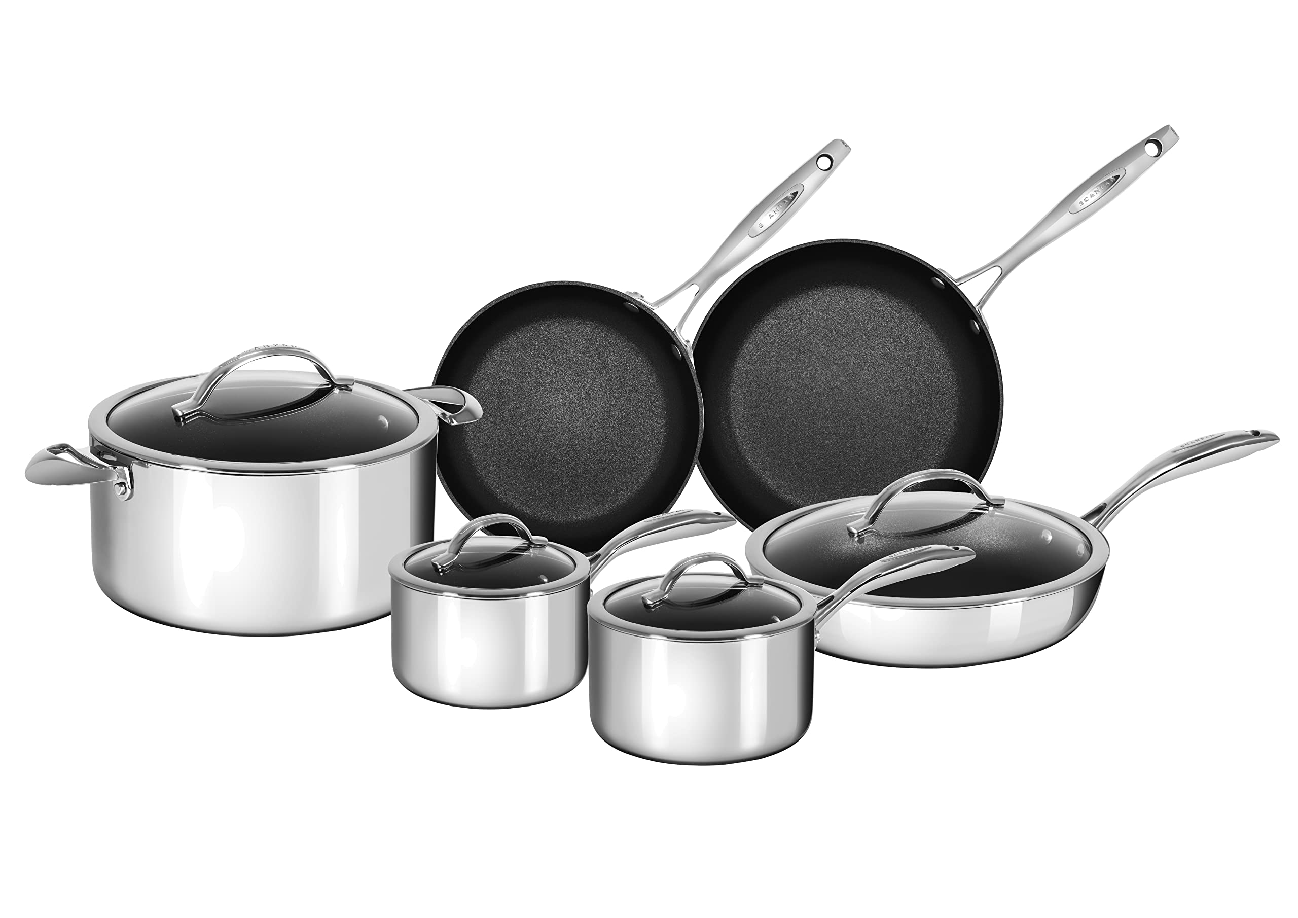 Scanpan Stainless Steel HaptIQ Aluminum 10Piece Cookware Set  6001100000