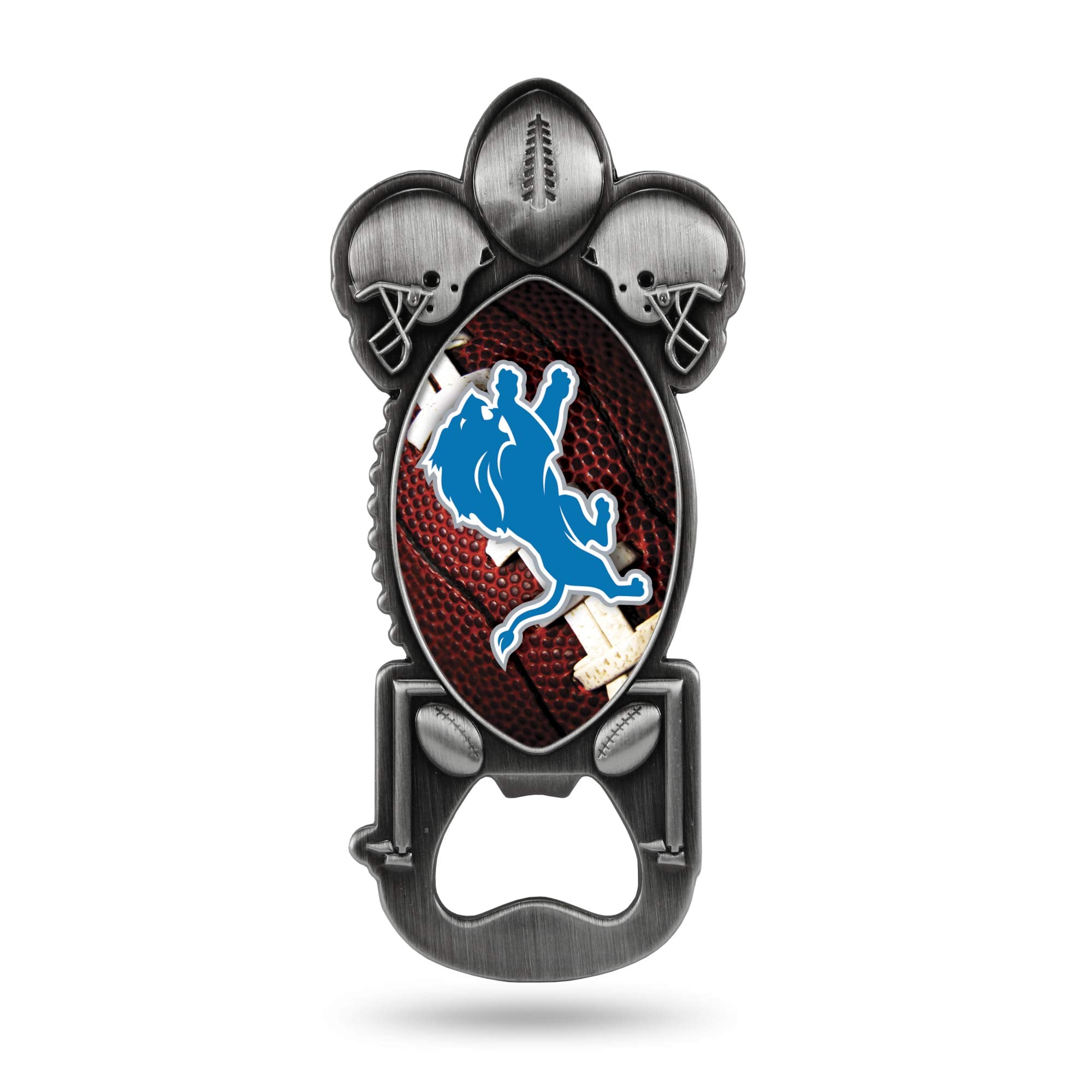 NFL Rico Industries Magnetic Metal Bottle Opener Party Starter, Detroit Lions