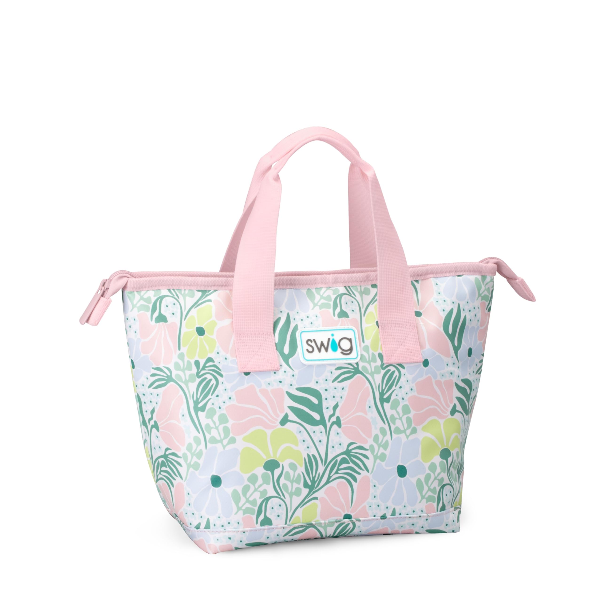 Swig Life Lunchi Lunch Box, Waterproof And Insulated Lunch Box For Women With Wide Bottom, Zipper Closure, Back Pocket And Top H