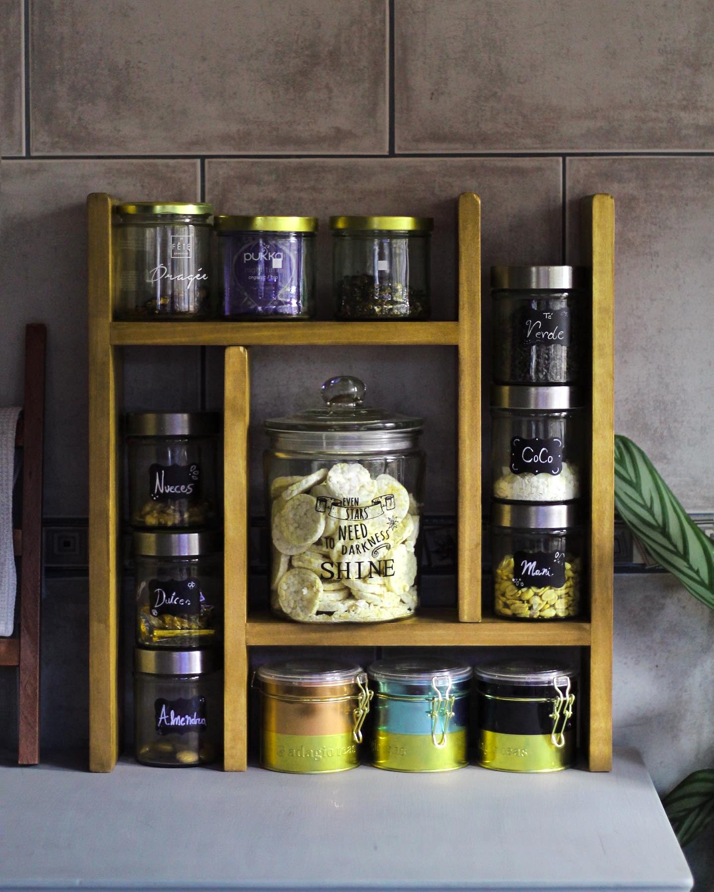 Royal 11 Art & Craft Naturehouse Spice Standing Storage Organizer Engineered Wood Shelf For Kitchen I Free Standing Spice Rack I