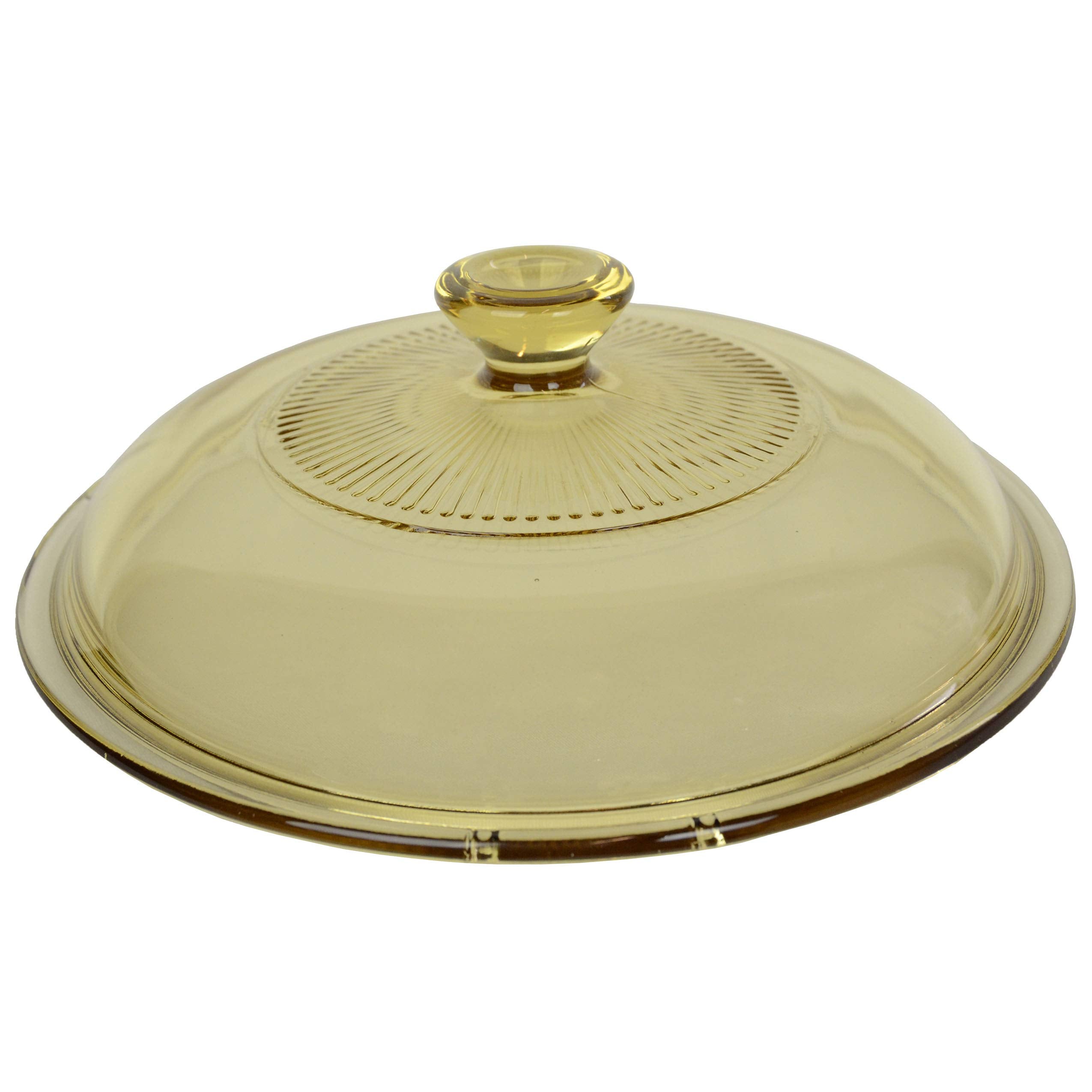 Visions 1.5 Quart Amber Glass Lid Cover
