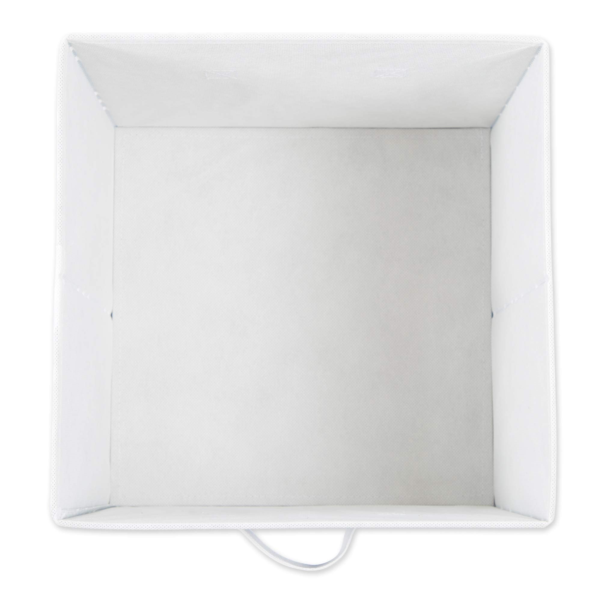 DII Non Woven Storage Collection Polka Dot Collapsible Bin  French Blue & White  Small Set  11x11x11 Cube  4 Piece