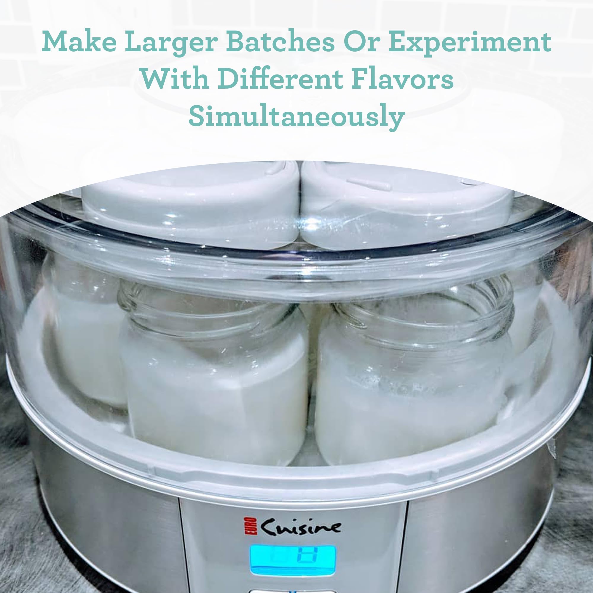 Euro Cuisine GY4 Yogurt Maker Expansion Tray  Additional Tier for Yogurt Maker Machines  BPA-Free  Dishwasher Safe  Compatible with YM80  YM100  YM650