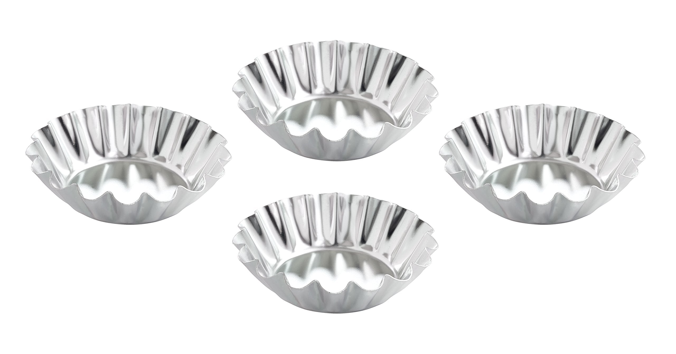 Mrs. Andersons Baking Tartlet Molds, Fluted Round, Set Of 4, 3-Inches