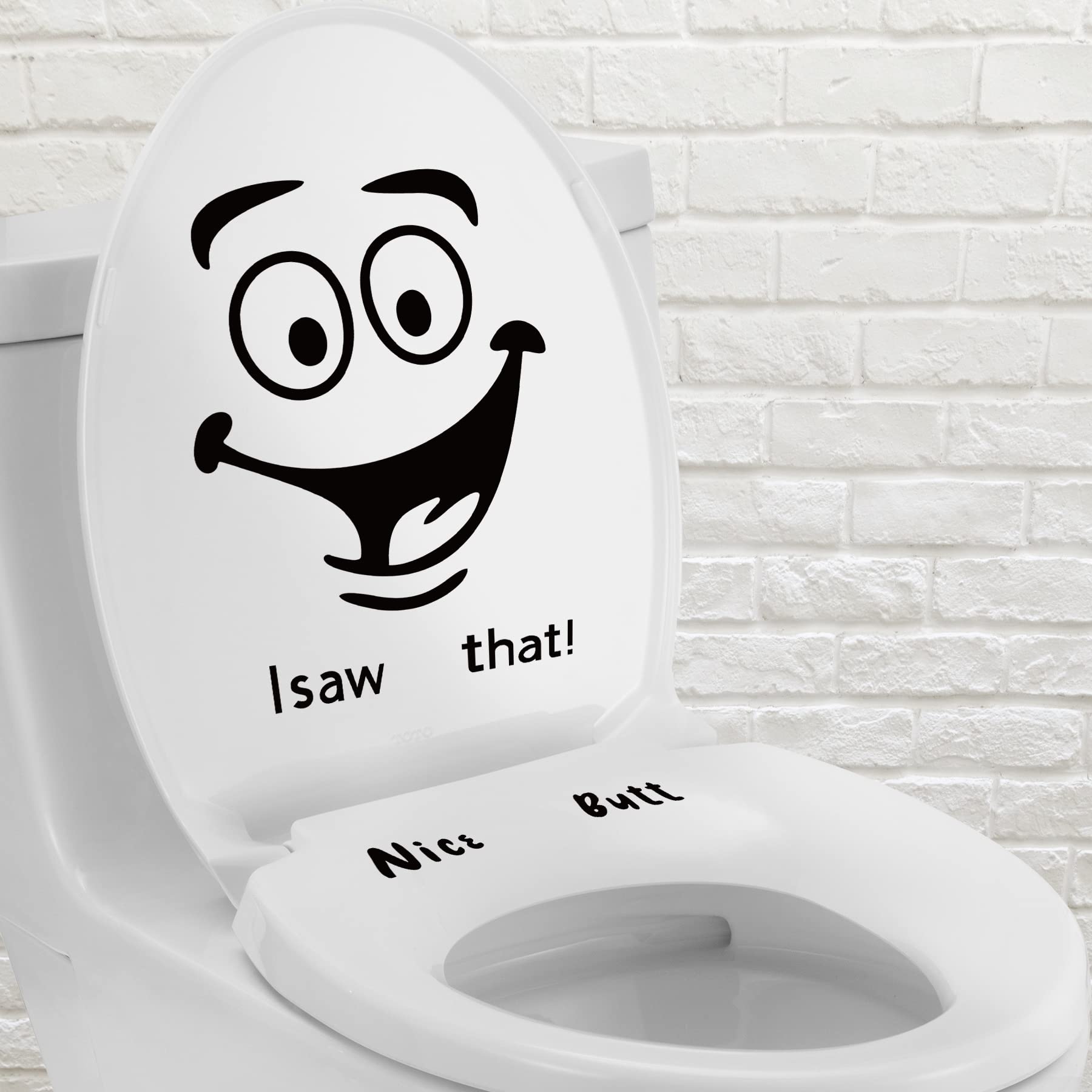 Aligz Funny Toilet Stickers, Please Seat Yourself, Nice Butt, Would Poop Here Again, Funny Stickers For Bathroom, Funny Gift