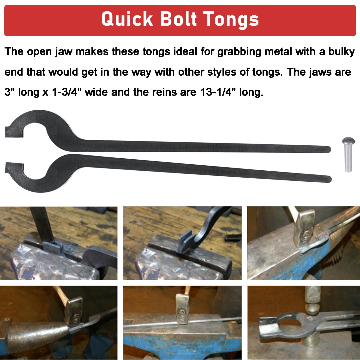 5 Pairs Diy Rapid Tongs Bundle Set Five Types Of Blacksmith Tongs Forging Tongs Comes With Rivet For Beginner Further Smithing