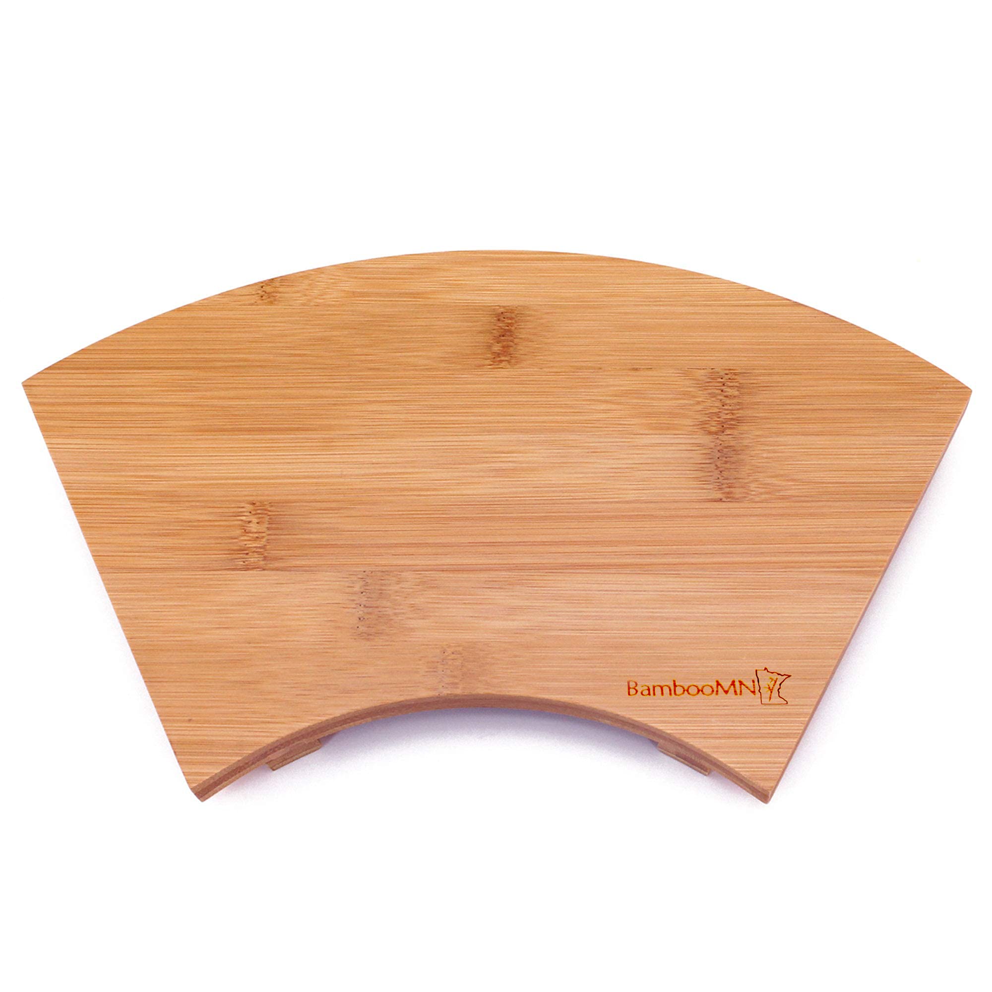 Bamboomn Bamboo Sushi Board Serving Tray, Rectangle, 11.4'' X 6.7'' X 1.2'' Carbonized Brown, 1 Pieces