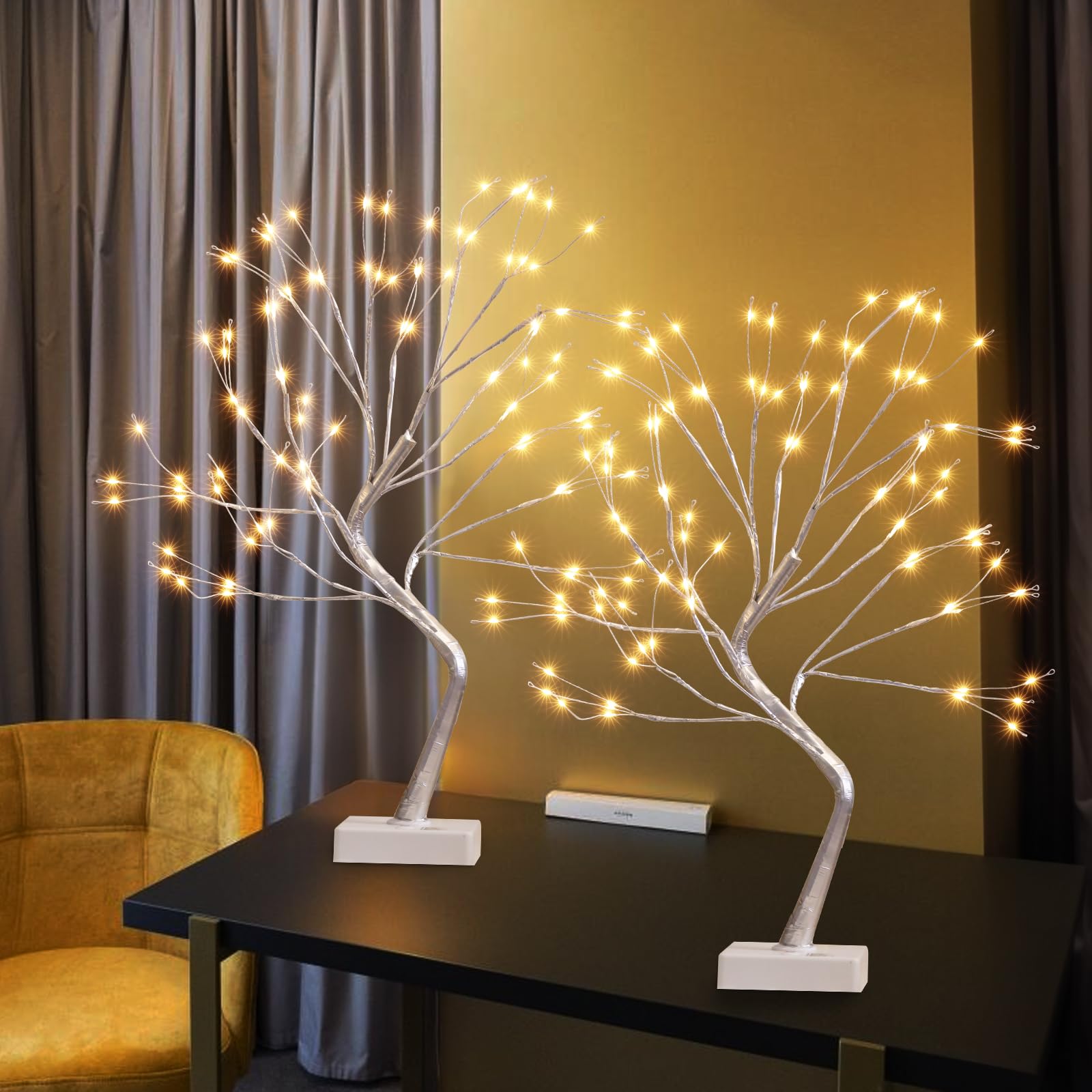 EAMBRITE Fairy Light Tree, 108 Led Light up Trees Decor Indoor, 8 Modes Fairy Light Spirit Tree for Christmas Decorations, USB&