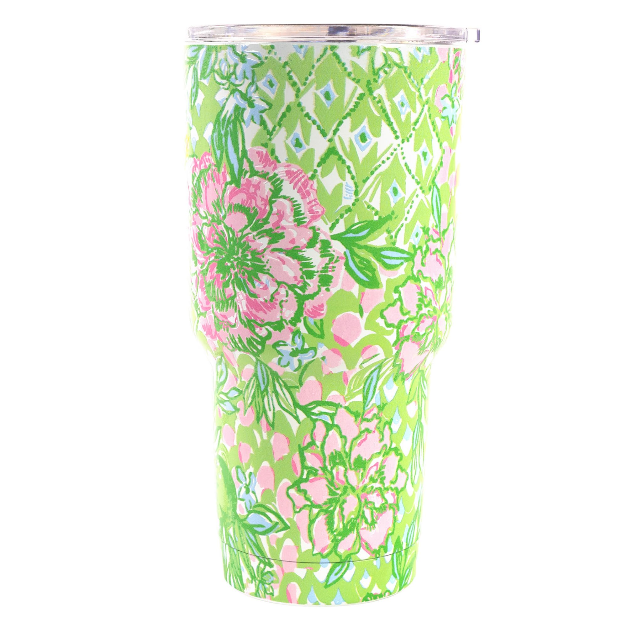 Lilly Pulitzer 30 oz Stainless Steel Tumbler, Lime Feeling Good
