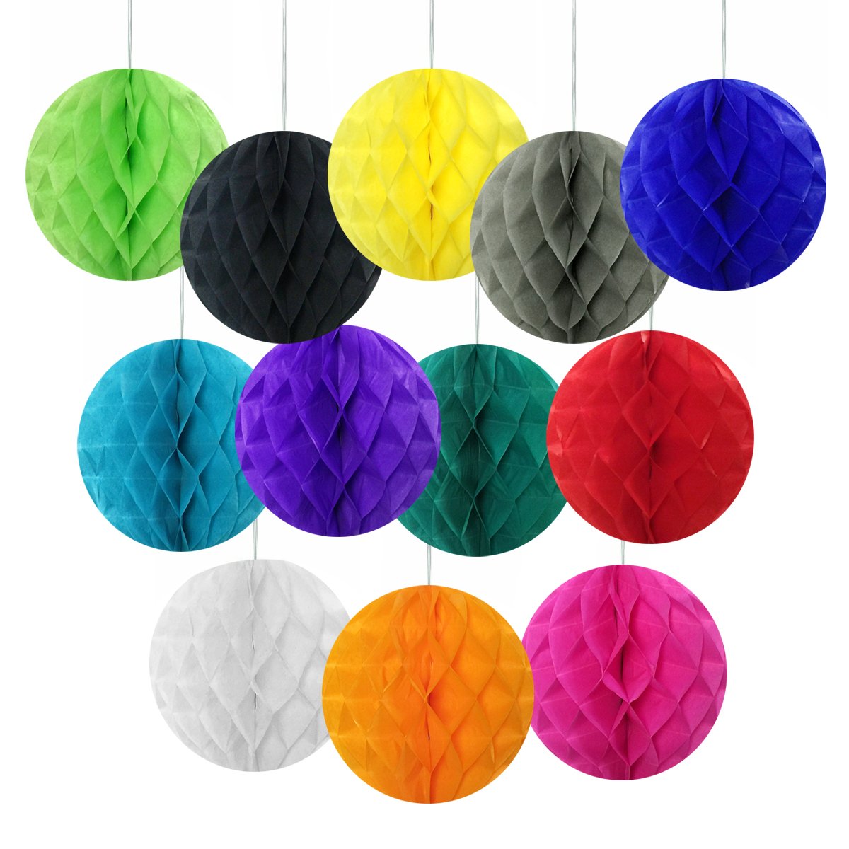 Allydrew Hanging Party Decoration, 6 Inch Tissue Honeycomb Ball For Weddings, Birthday Parties, Baby Showers, And Nursery D  Cor