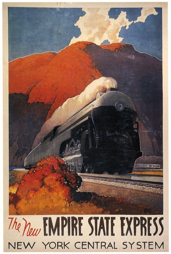 American Train Posternposter C1942 For The New Empire State Express Between New York City And East Buffalo Poster Print By (24 X