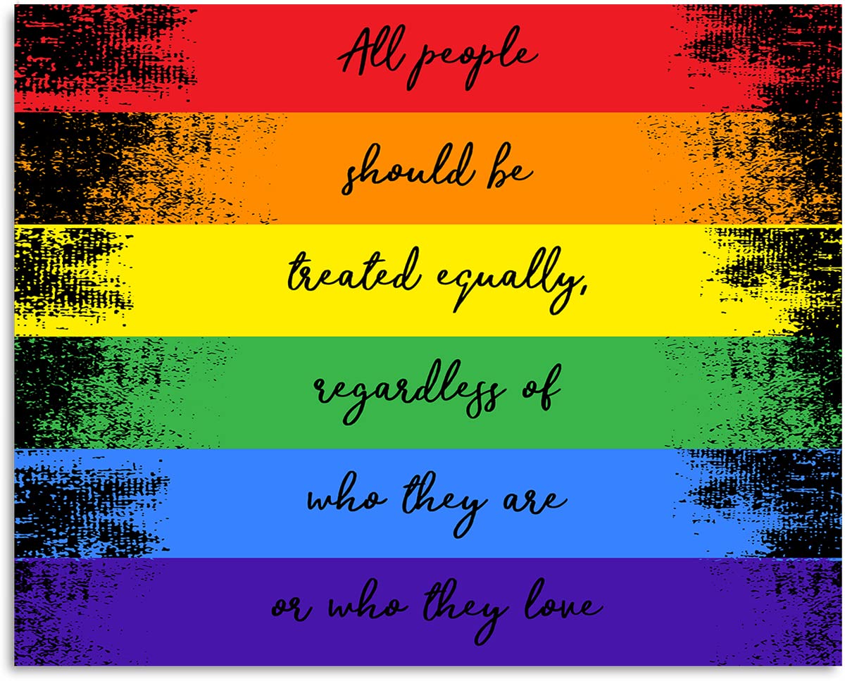 Lgbtq Accessories Wall Art - Lgbtq Rights - Gay Pride Poster, Print Or Canvas - Lgbtq Pride Gifts - Gay Pride Signs - Lgbtq Deco