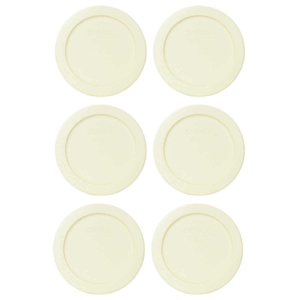 Pyrex 7200-Pc Sour Cream Plastic Lid (6-Pack)
