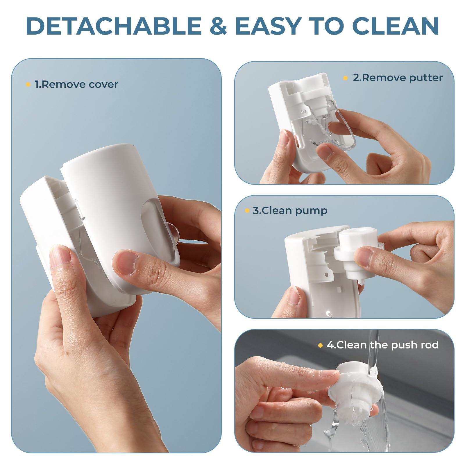 Vnyifan Toothpaste Dispenser Wall Mount For Bathroom-Toothpaste Holder Automatic Toothpaste Squeezer With Cover For Bathroom Org