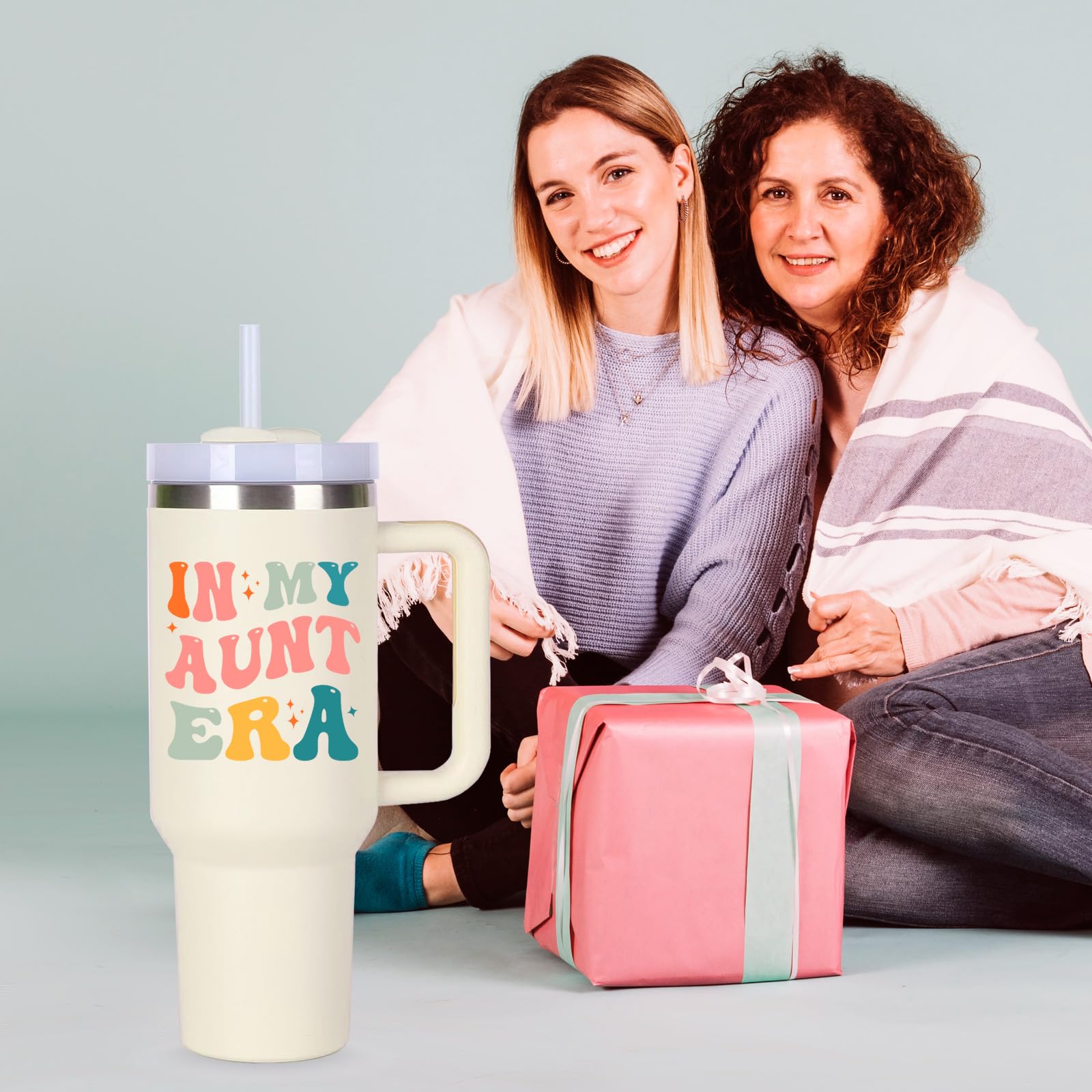 momocici Aunt Cup Tumblers Gifts.40oz In My Aunt Era Tumbler with Handle.Aunt Gift.Aunt Cups.Aunt Tumbler.40oz Birthday Christma