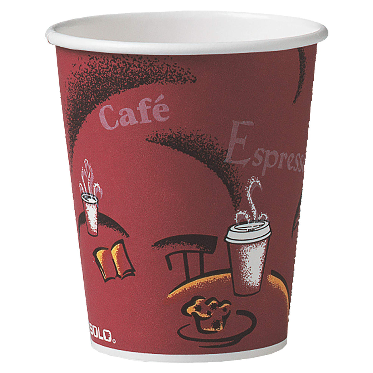 Solo 370Si-0041 10 Oz Bistro Ssp Paper Hot Cup (Case Of 1000)