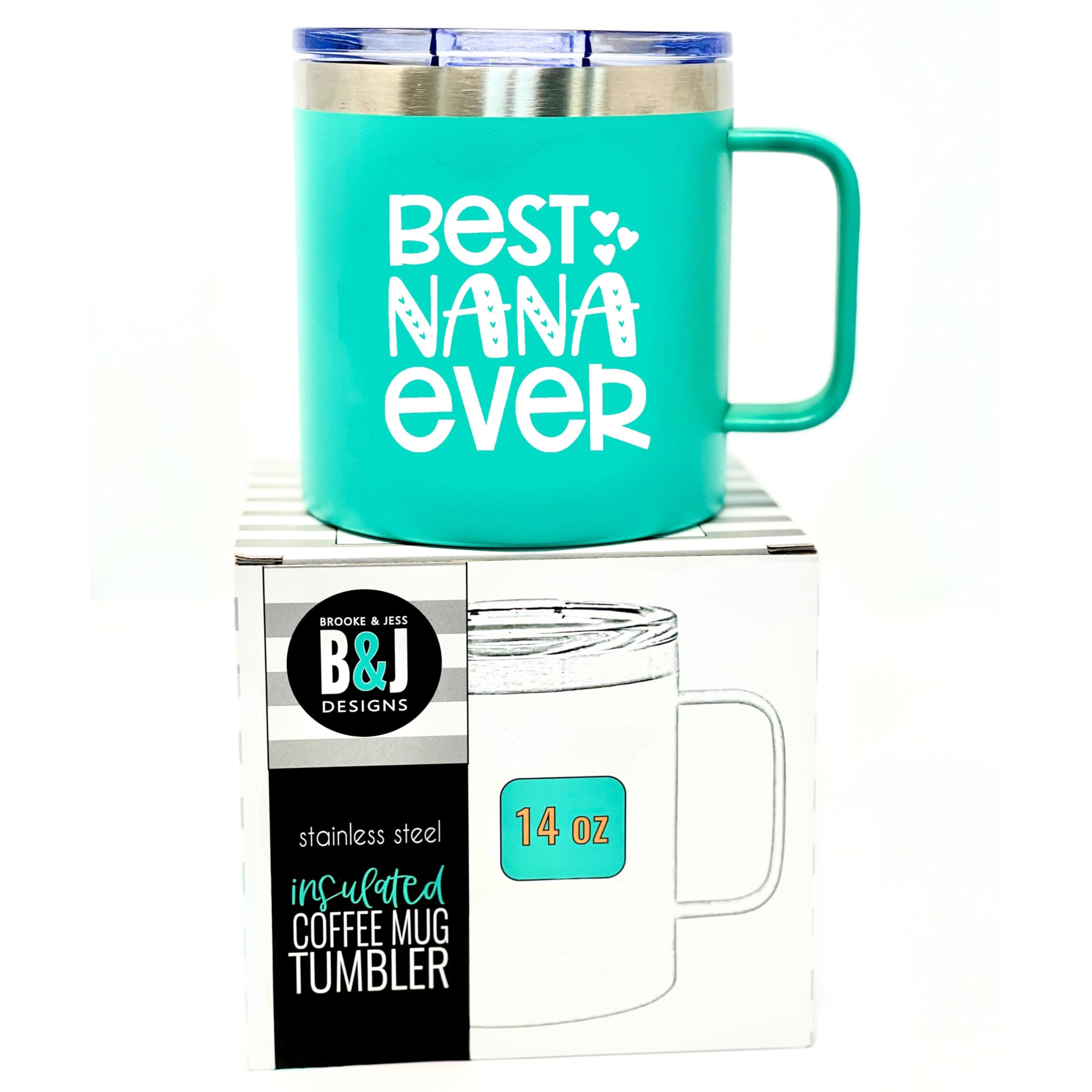 Nana Gifts From Grandkids - Nana Tumbler, Nana Mug, Nanas Cup - Best Nana Ever Coffee Mugs - Great Presents For Christmas, Happy