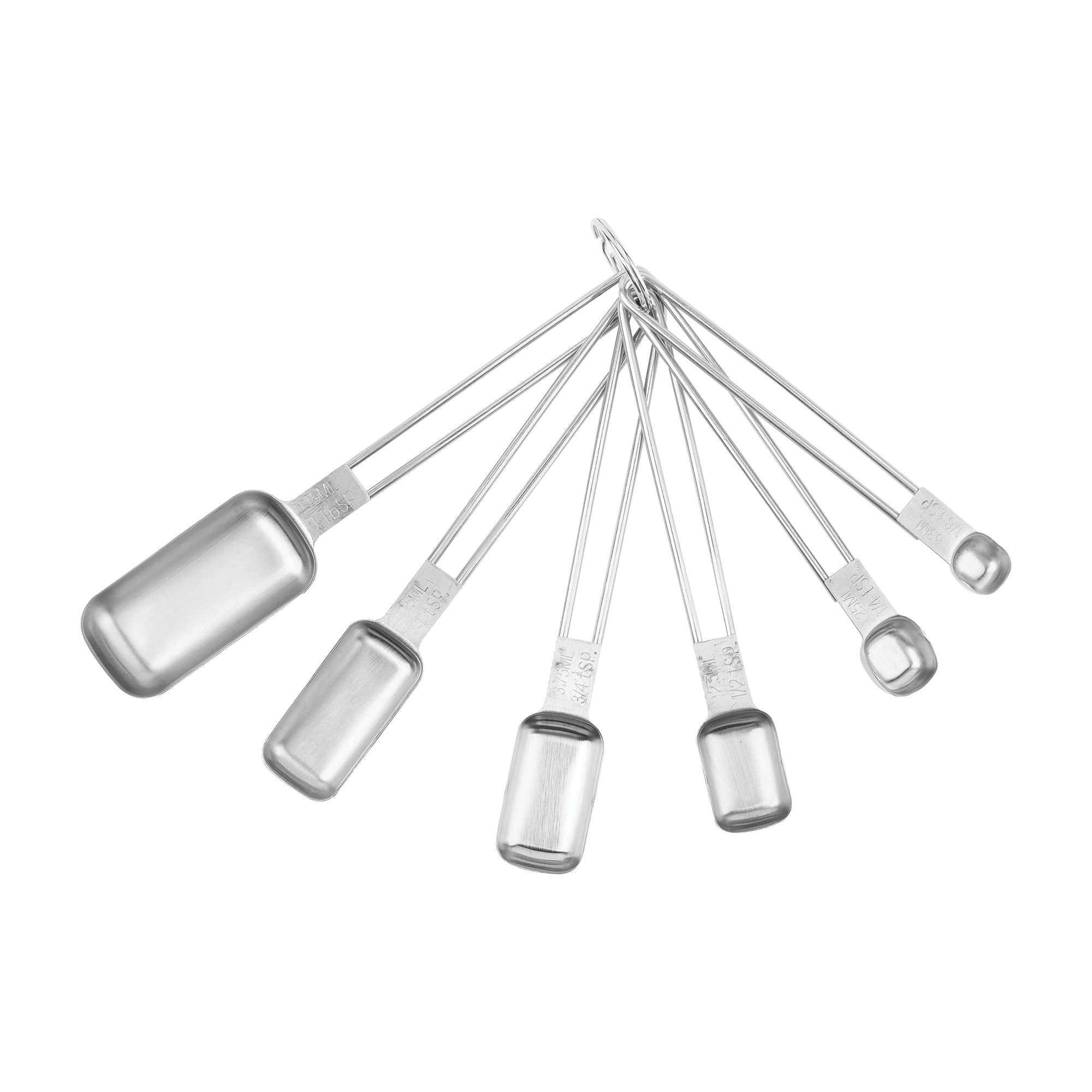 Fox Run Measuring Spoon Set, Stainless Steel, 6-Piece