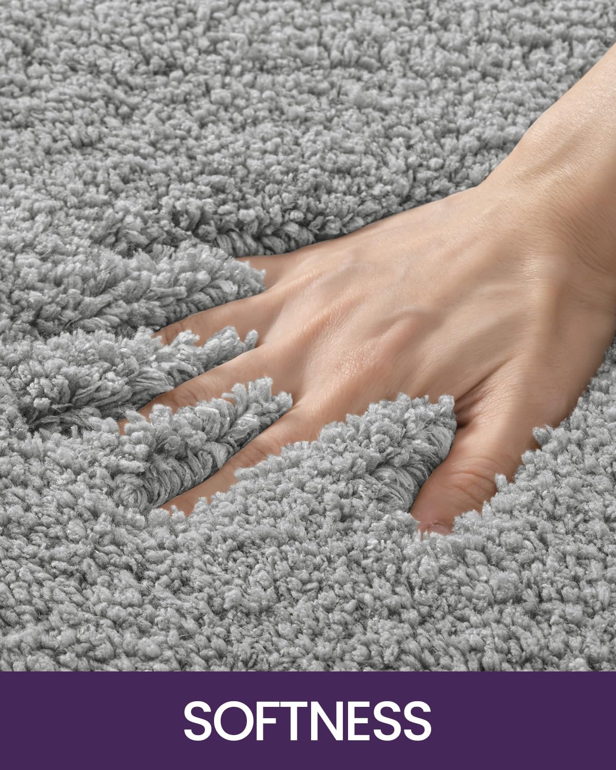 Dexi Bathroom Rug Mat, Extra Soft And Absorbent Bath Rugs, Washable Non-Slip Carpet Mat For Bathroom Floor, Tub, Shower Room, 36