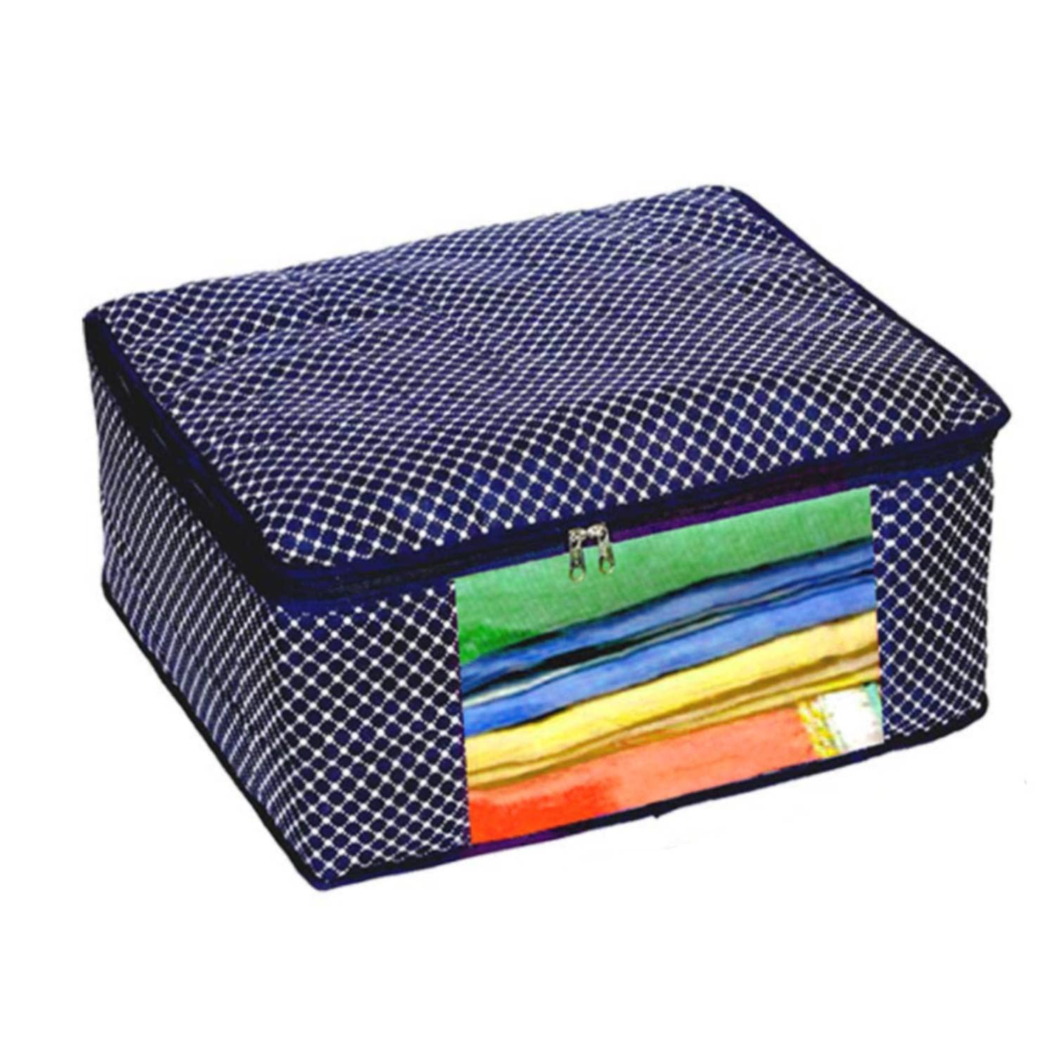 Shubhkraft Saree Closet Organizer | Sari Cover Set | Saree Bag | Cotton Saree Cover/Saree Bags For Wardrobe | Storage Dress Cove