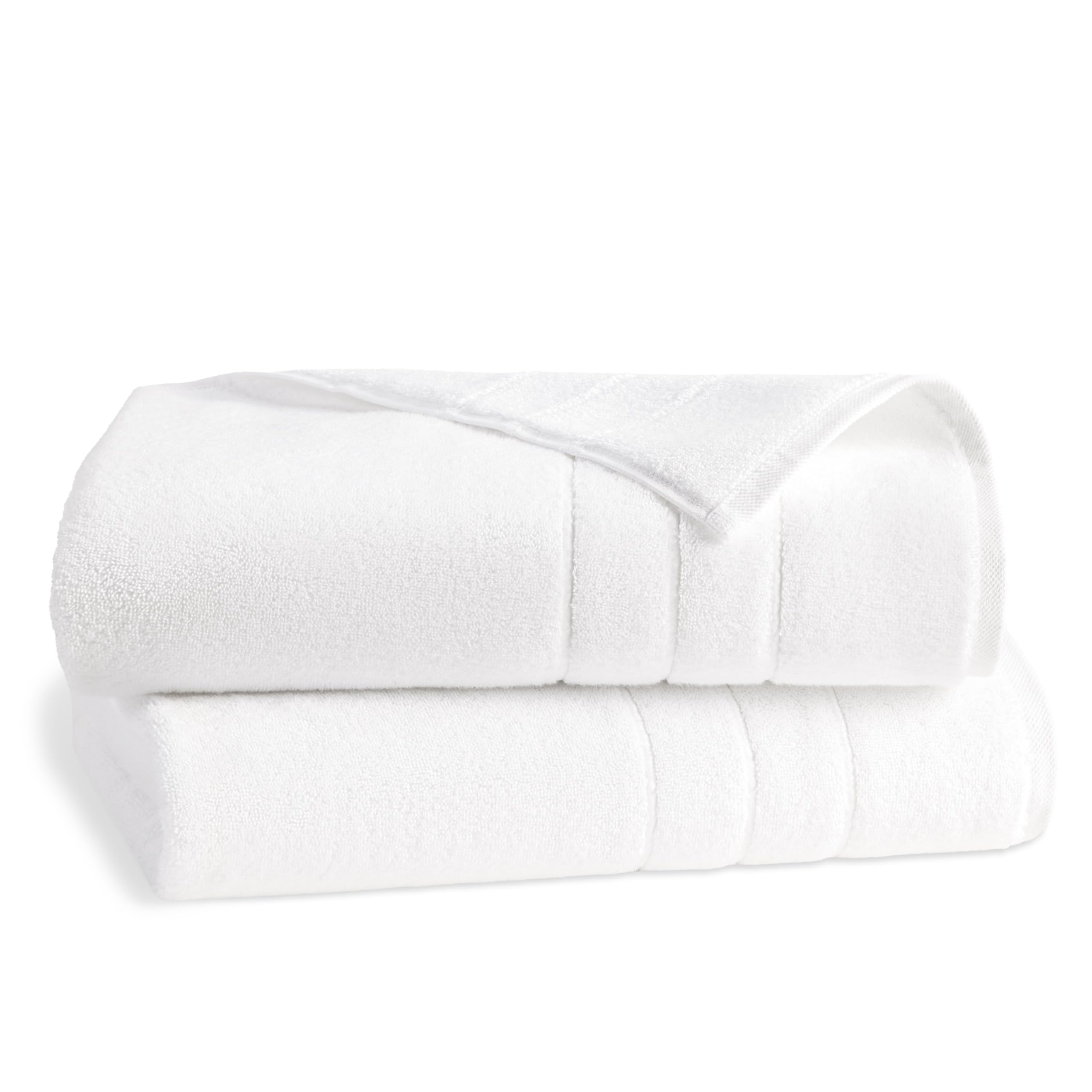 Brooklinen Super-Plush Towels - Set Of 2, White, 100% Cotton|Best Luxury Spa Towels