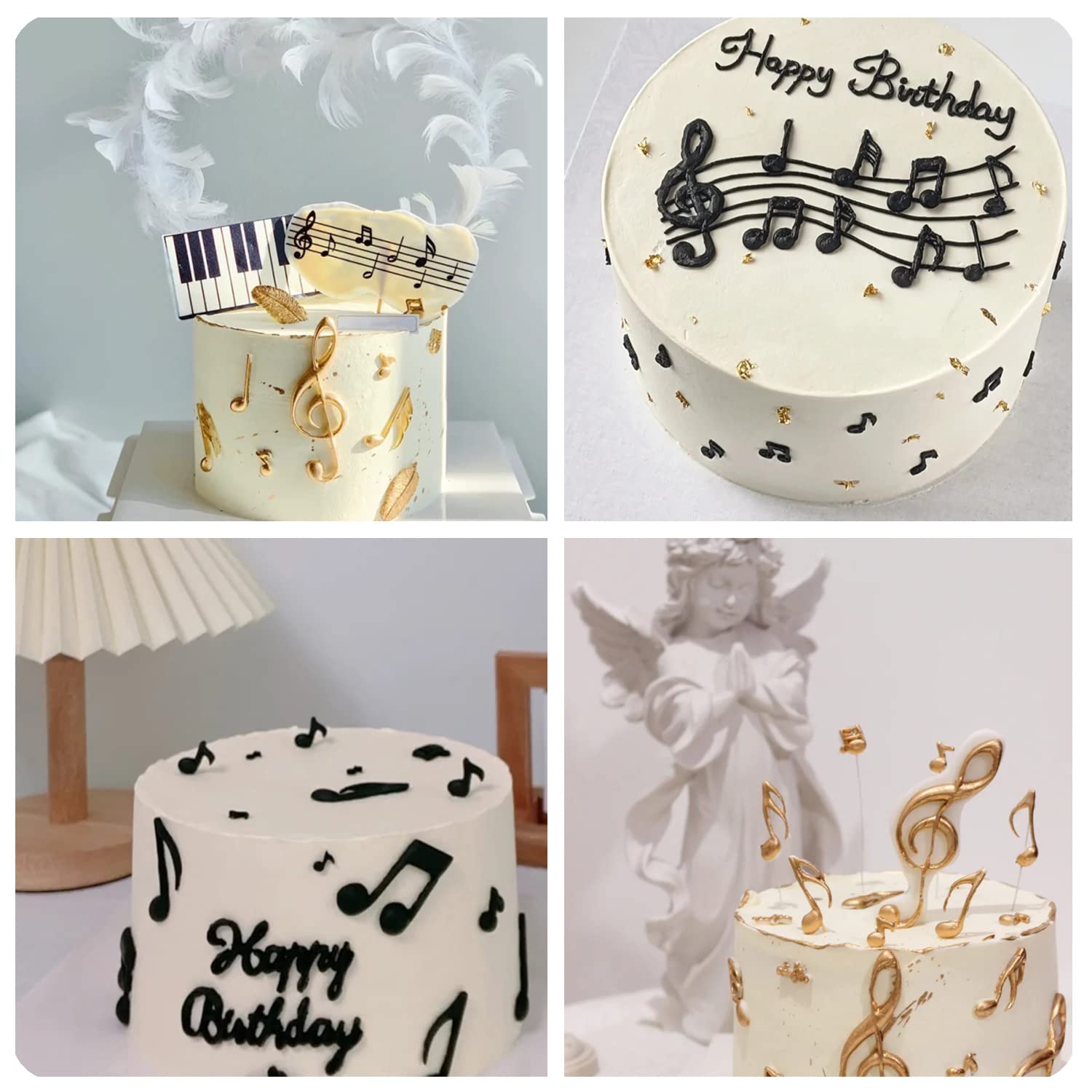 Miyahouse Music Note Fondant Mold Musical Instrument Silicone Mold Media Player Molds For Cake Decoration Chocolate Candy Polyme