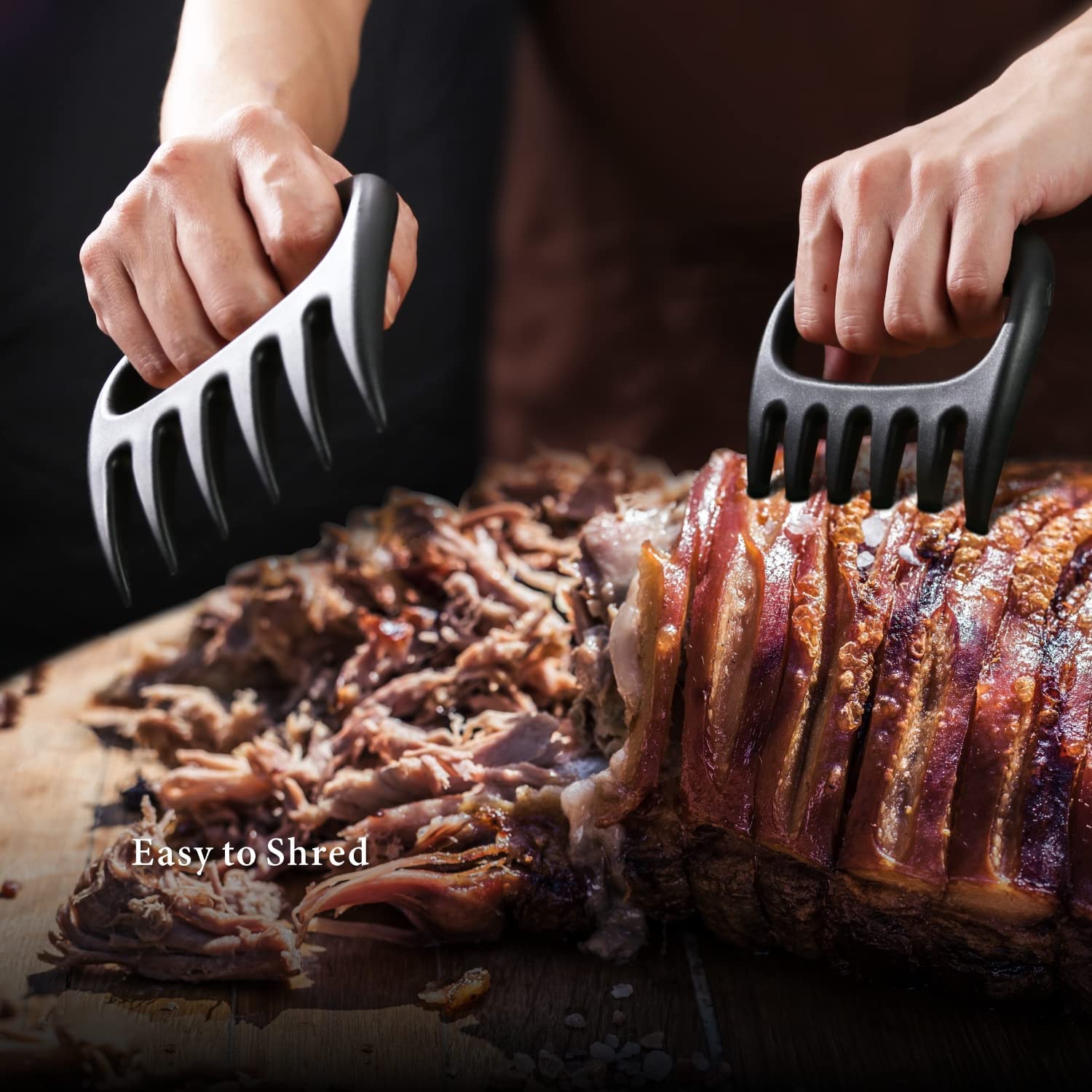 Kitchendao Meat Shredder Claw, Fully Solid To Create Strongest Bbq Meat Forks, Lock Mechanism For Safe Storage, Bpa Free, Smoker