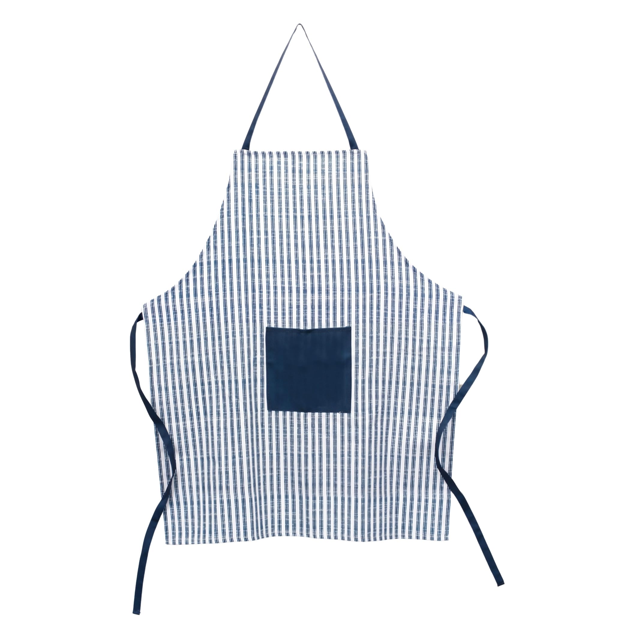 Melrose Polyester Apron With Blue Finish 85186DS