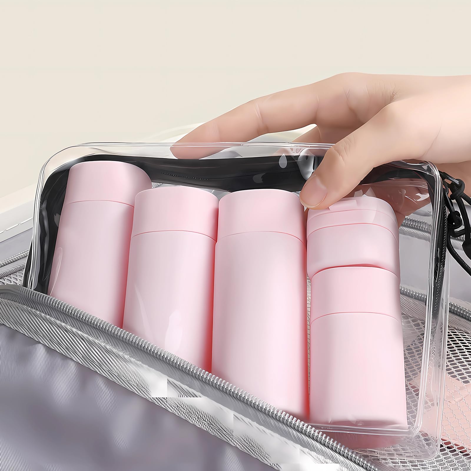 Travel Bottles For Toiletries, 5 Pack Travel Size Containers, Tsa Approved Leak Proof Refillable Portable Travel Toiletry Bottle
