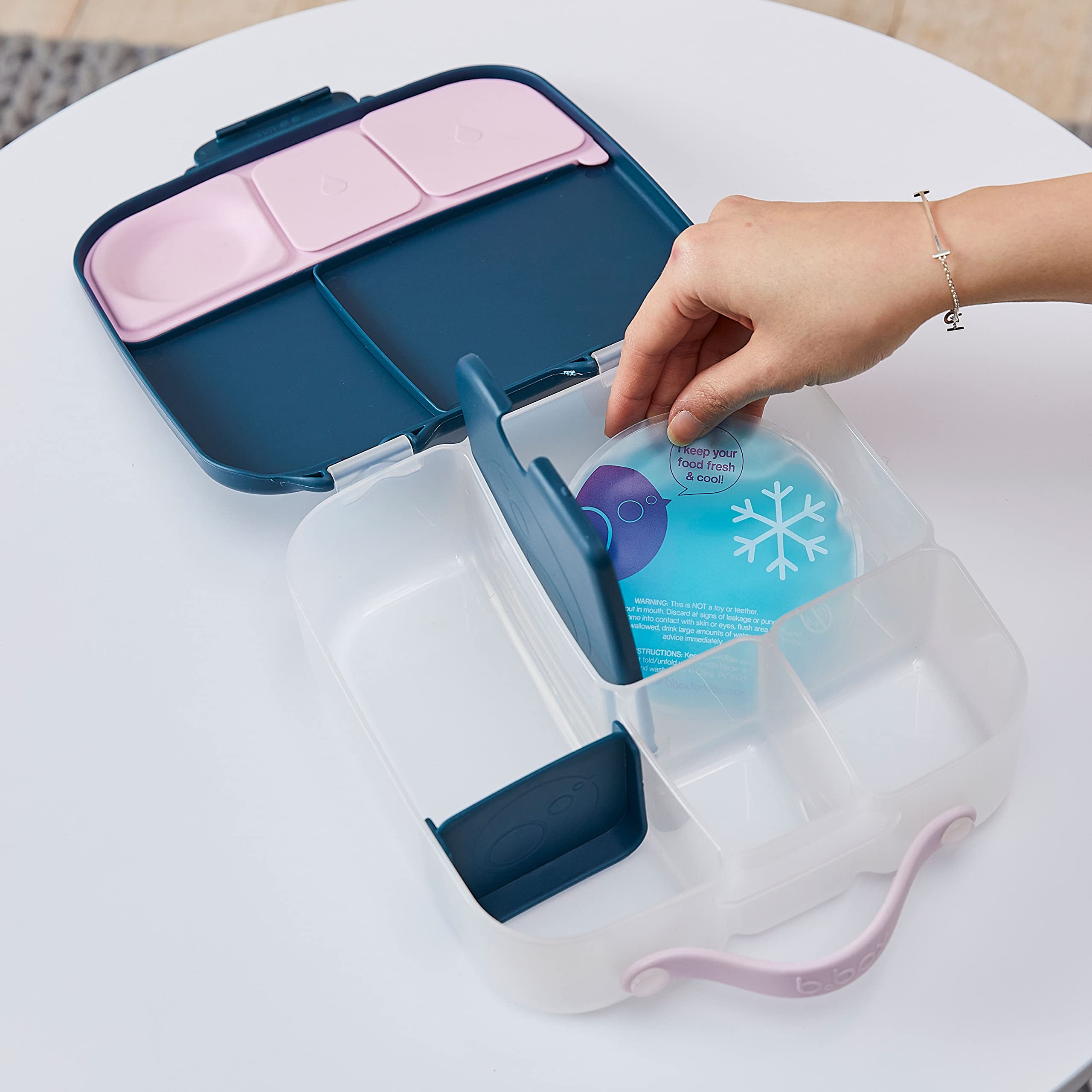 B.Box Gel Cooler Twin Pack | Fits In Lunchbox | Reusable Gel Ice Pack For Bento Boxes And Lunchbags | Great For Soothing Boo Boo