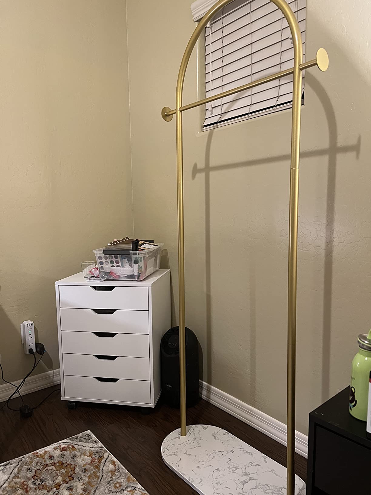 Gold Garment Rack, Modern Coat Racks Freestanding For Hanging Clothes Heavy-Duty Clothing Rack With Marble Base, For Bedroom, Ba
