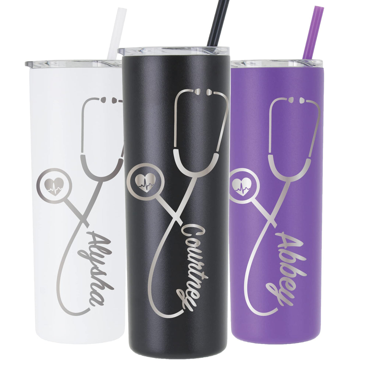 Avito 20 Oz Personalized Nurse Tumbler, Laser Engraved Nurse Gift With Stethoscope, Doctor Tumbler, Doctor Gift, Rn Nurse Gradua