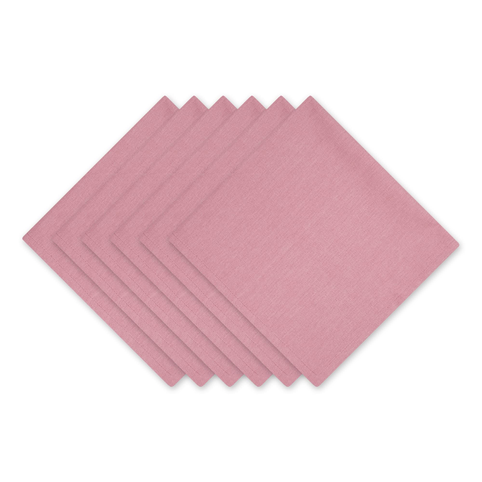 ROSE SOLID NAPKIN SET/6