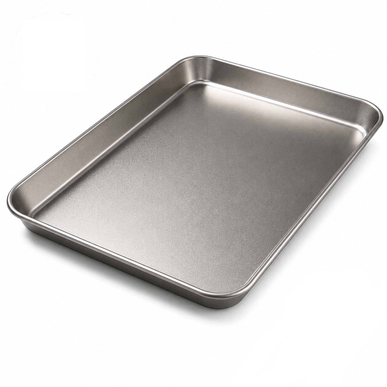 Pure Titanium Baking Sheet Pan, 12.40 X 9.65in Small Cookie Sheet for Oven
