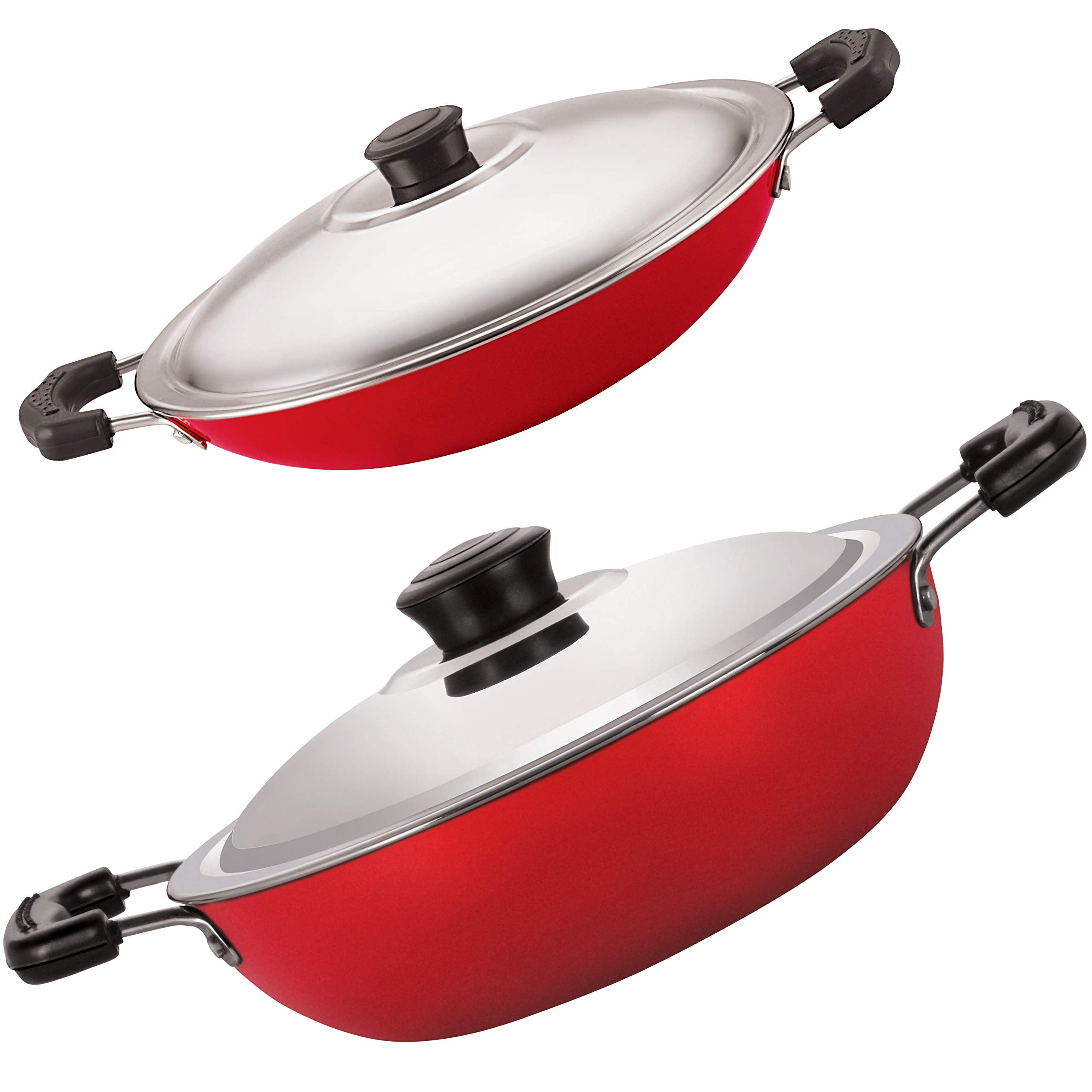 Nirlon NonStick Aluminium Gas Compatible Kitchenware Gift Item, 2 Piece Set