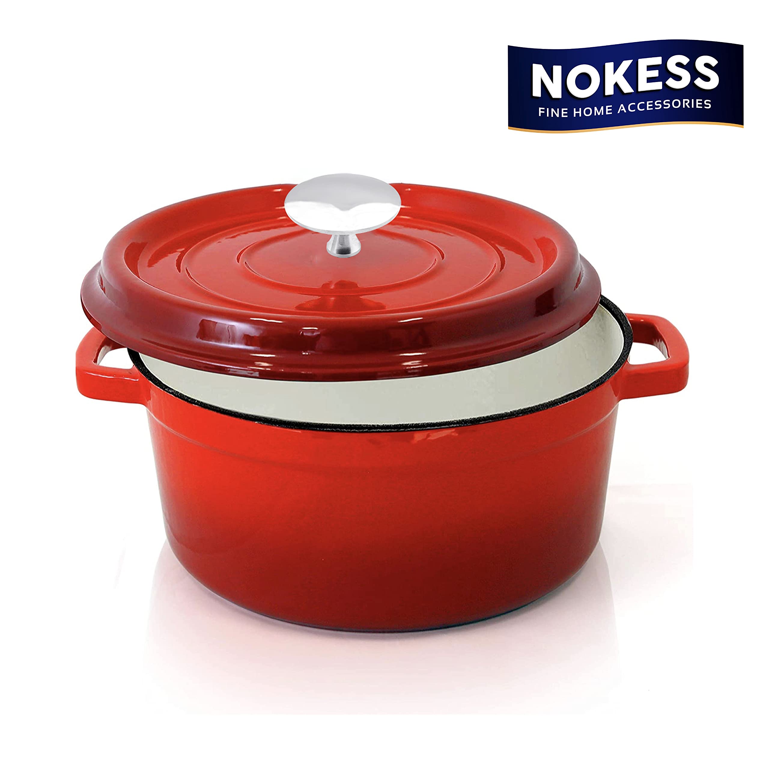 Nokess Stainless Steel Replacement Handle Universal Pot Lid Replacement Knobs Pan Lid Holding Handles Enameled Cast-Iron Dutch O
