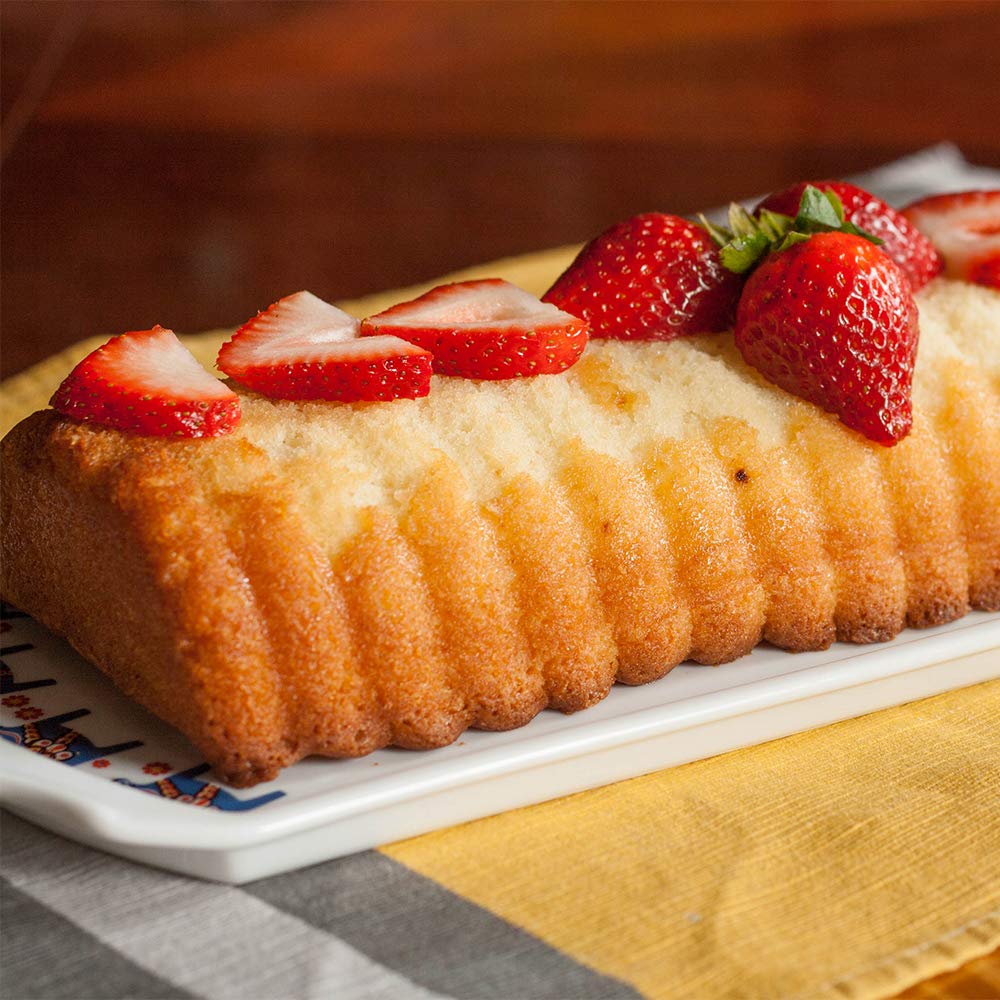 Webake Almond Cake Pan Non-Stick Loaf Pan Carbon Steel Baking Pan 13 X 4 Inch
