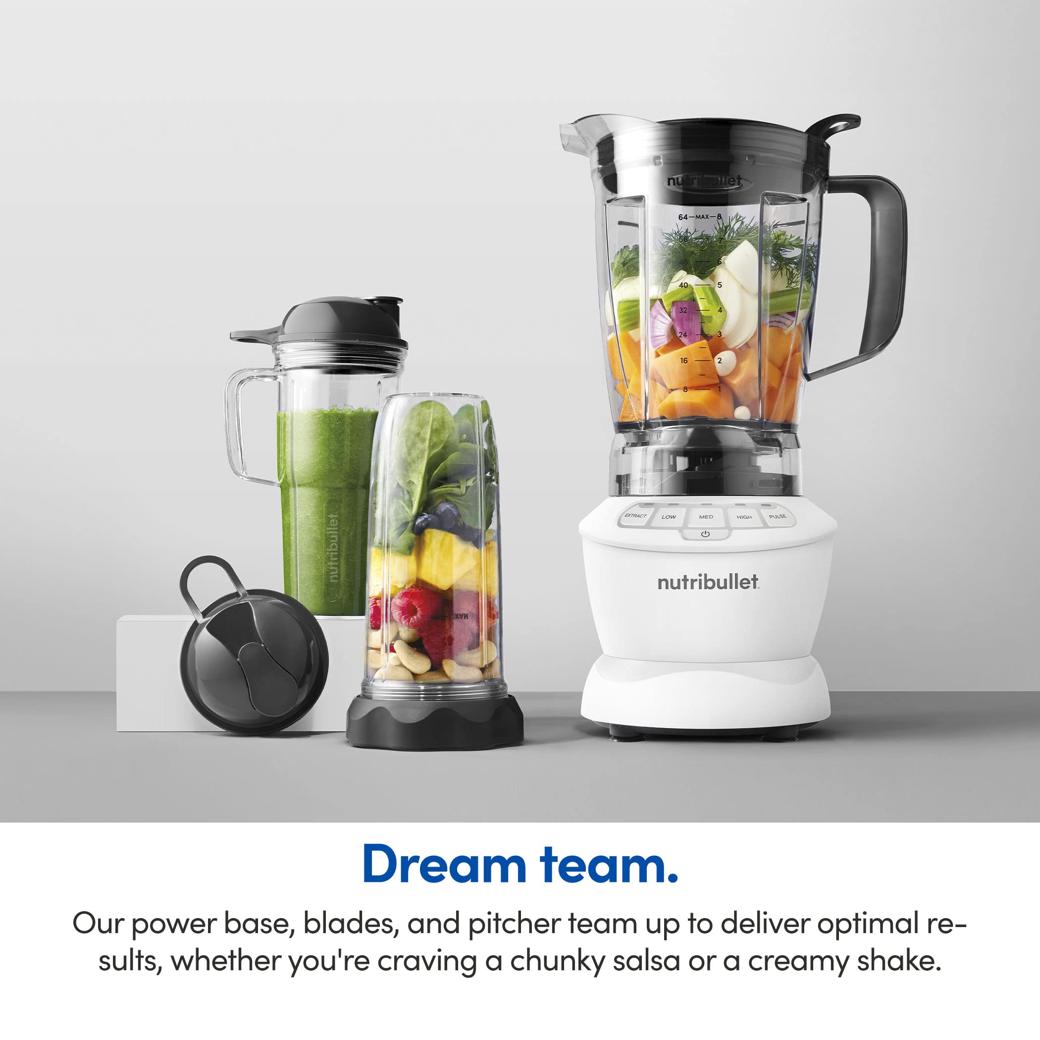 nutribullet Full-Size Blender Combo 1200W -Matte White