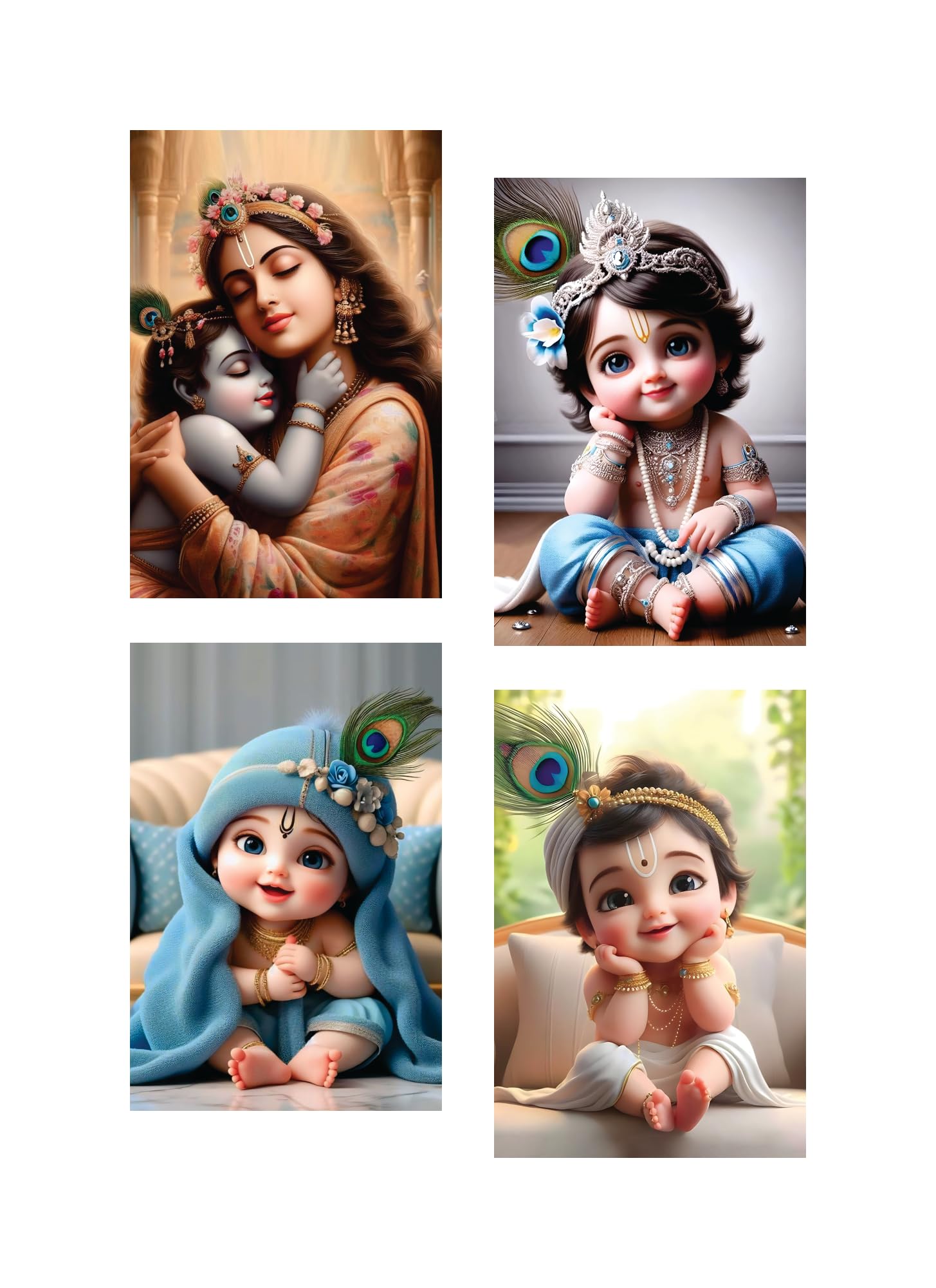 Mehta Craft Bal Krishna Poster For Pregnant Women | God Posters For Room Decorations, Posters For Bedroom, Mandir Room Wall Post