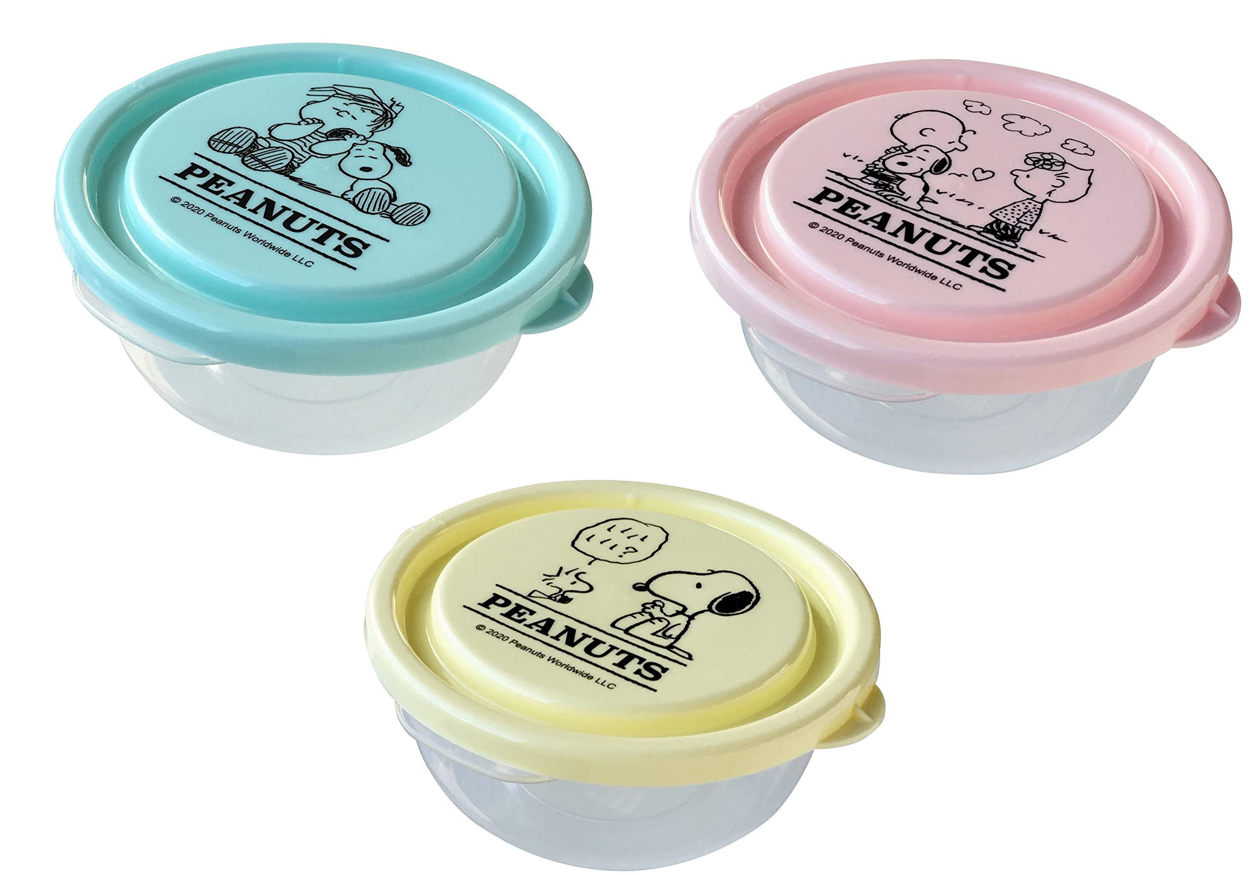 SNOOPY R-200 Food Container, 3-Piece Set