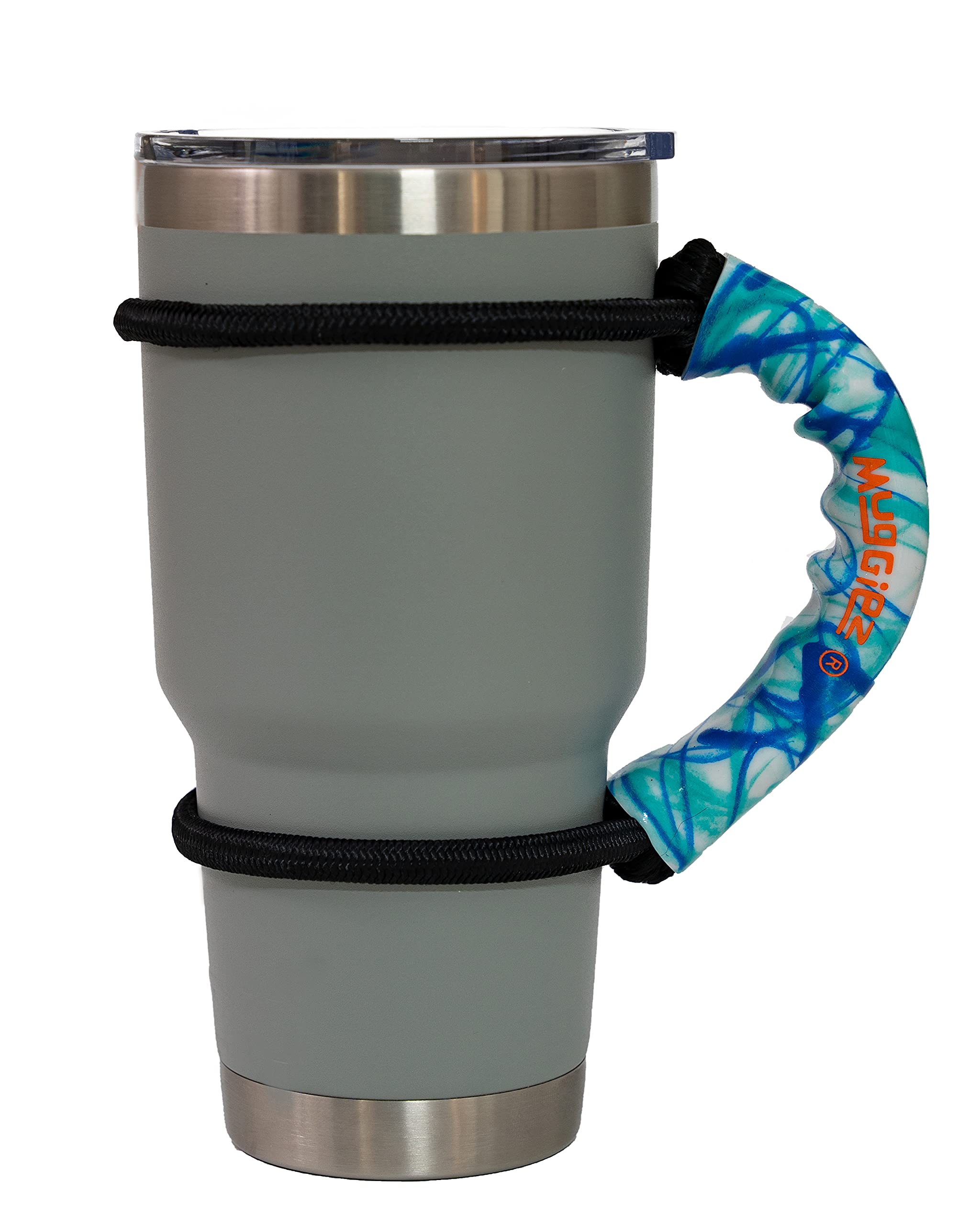 Muggiez Universal Handle For Travel Mugs, Jugs, Bottles And Most Other Tumblers (Ocean Water)