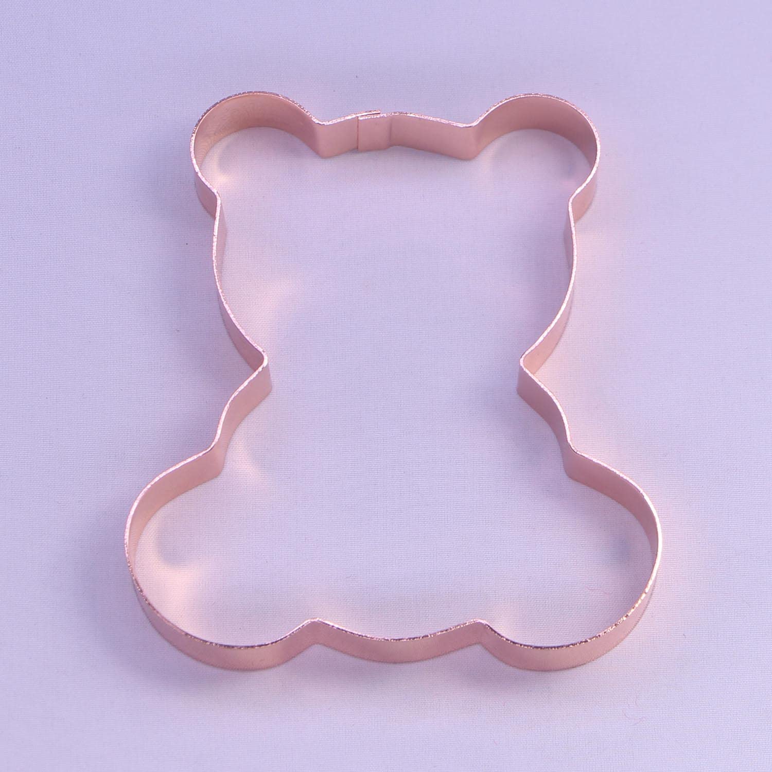 3.4 Inch Small Teddy Bear Cookie Cutter - Copper