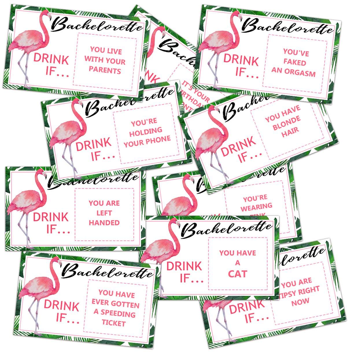 Bachelorette Party Drinking Games - Drink If Games Scratch Off Cards - Perfect For Girls Night Out Activity,Bridal Showers,Brida