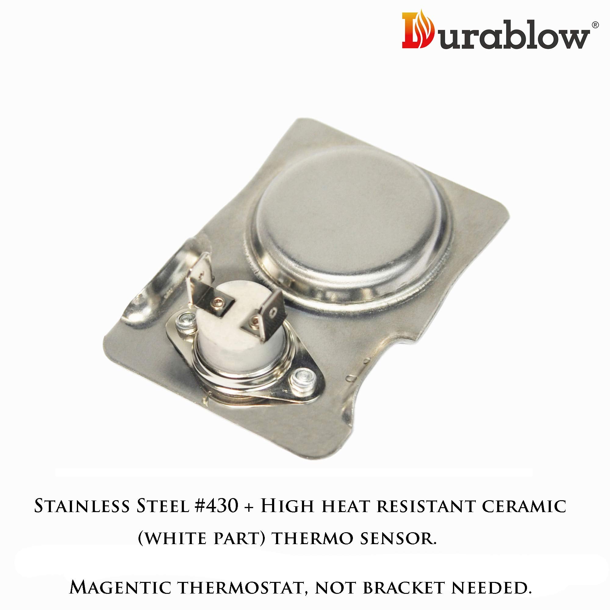 Durablow MFB TS120 Fireplace Stove Blower Fan Magnetic Ceramic Thermostat Auto Switch ON at 120F (50C), OFF at 90F (32C) approx
