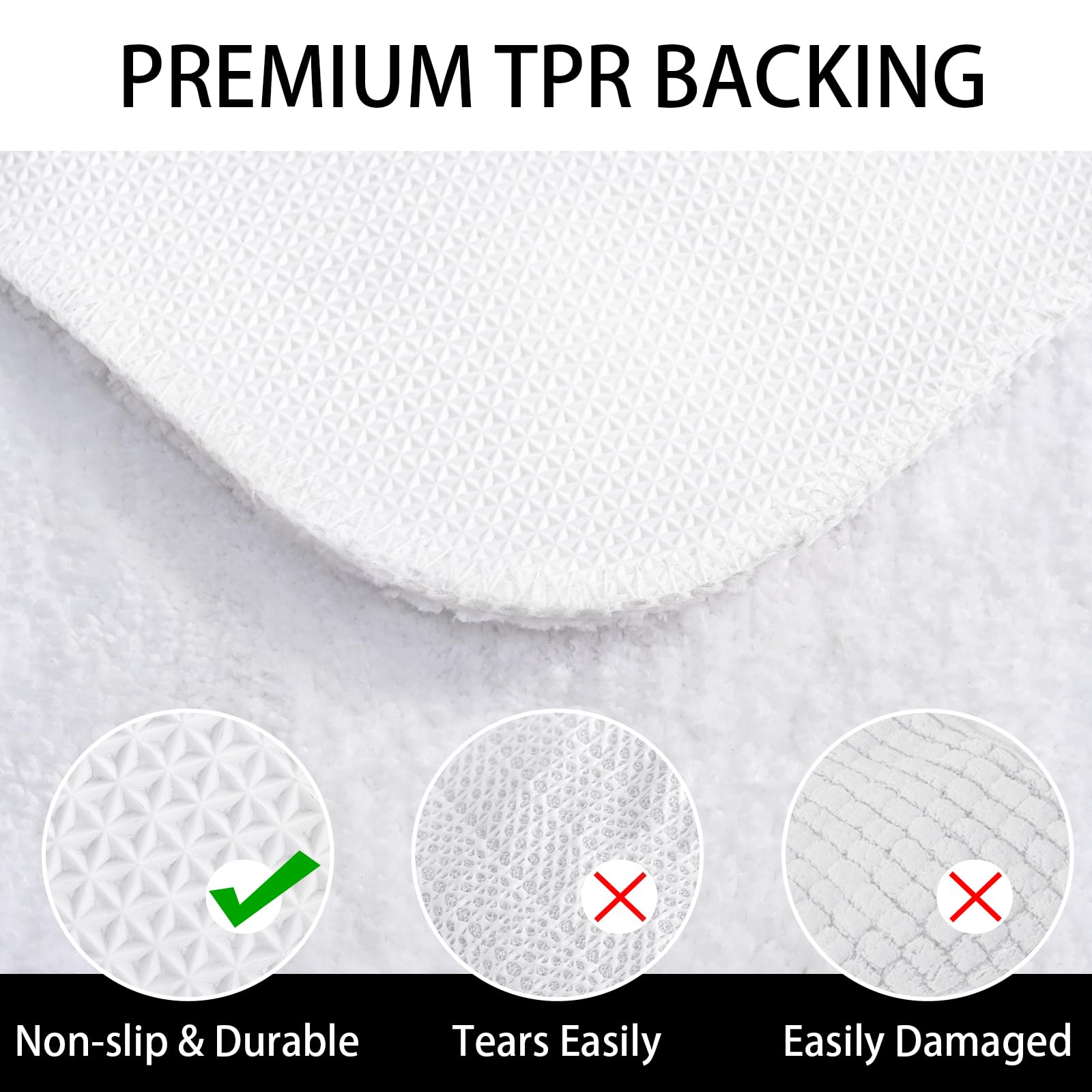 Lochas Luminous Non Slip Bathroom Rugs 32 X 20 Inch, Extra Soft And Comfy Bath Mats Rug, Absorbent Thick Microfiber Mat Carpets