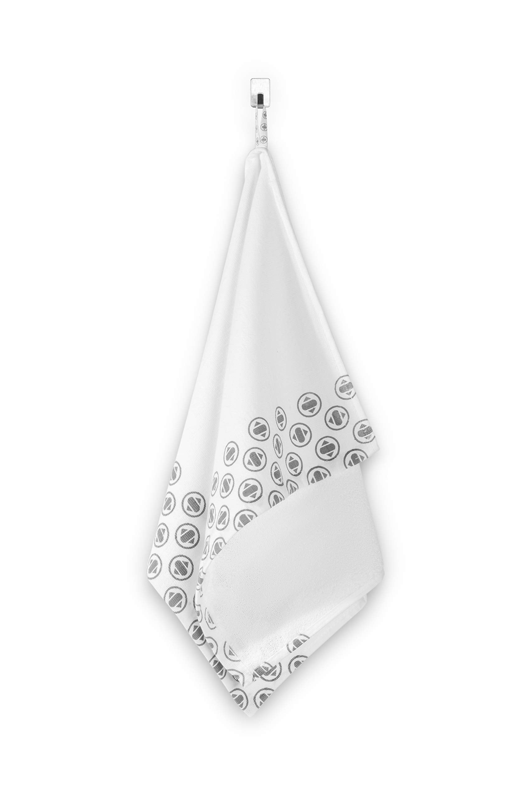 Skura Style Towel Ta-Da! 100% Cotton Dual Sided Super Absorbent Kitchen And Dish Towel Set - 2 Count