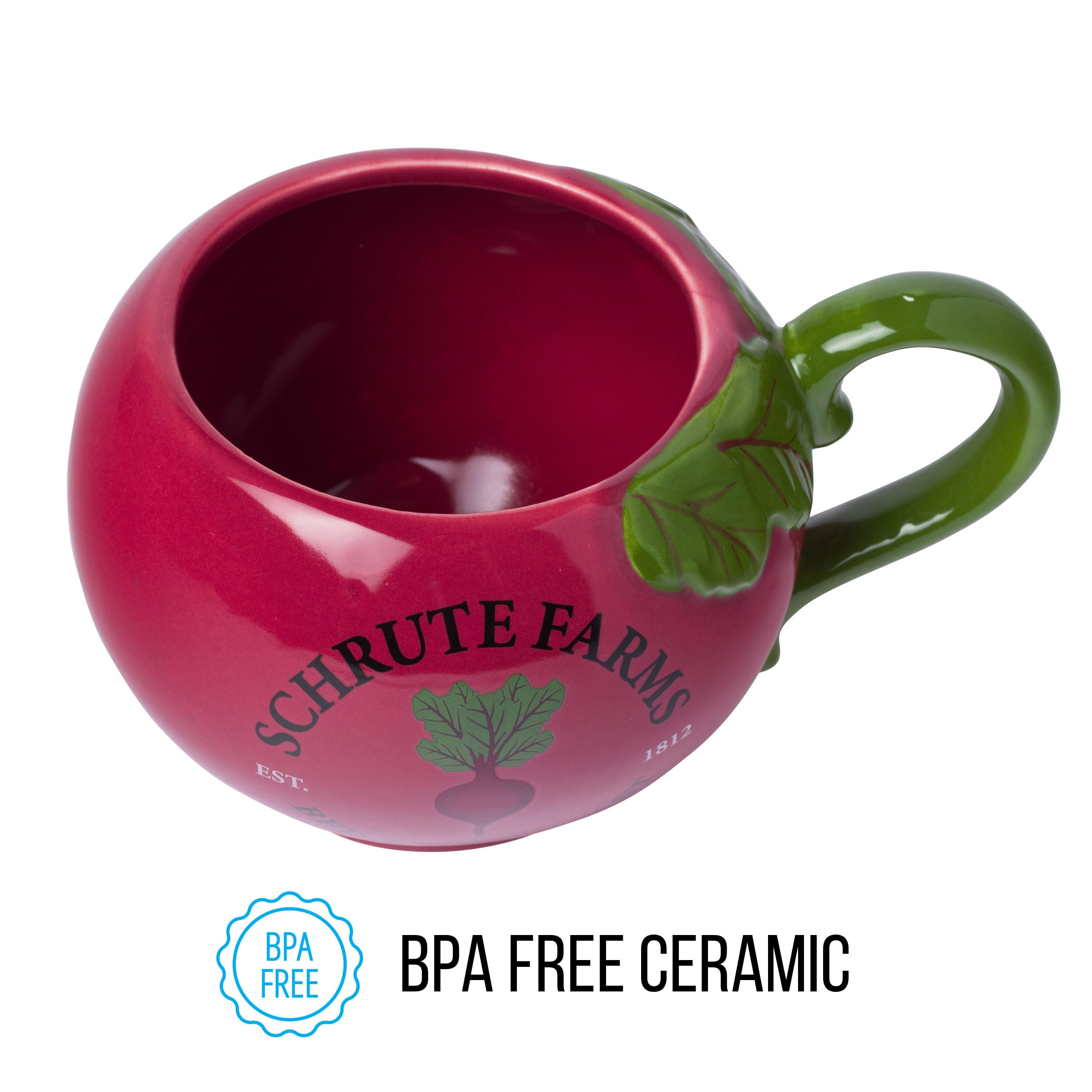 The Office Schrute Farms 20 Ounce 3D Sculpted Ceramic Mug